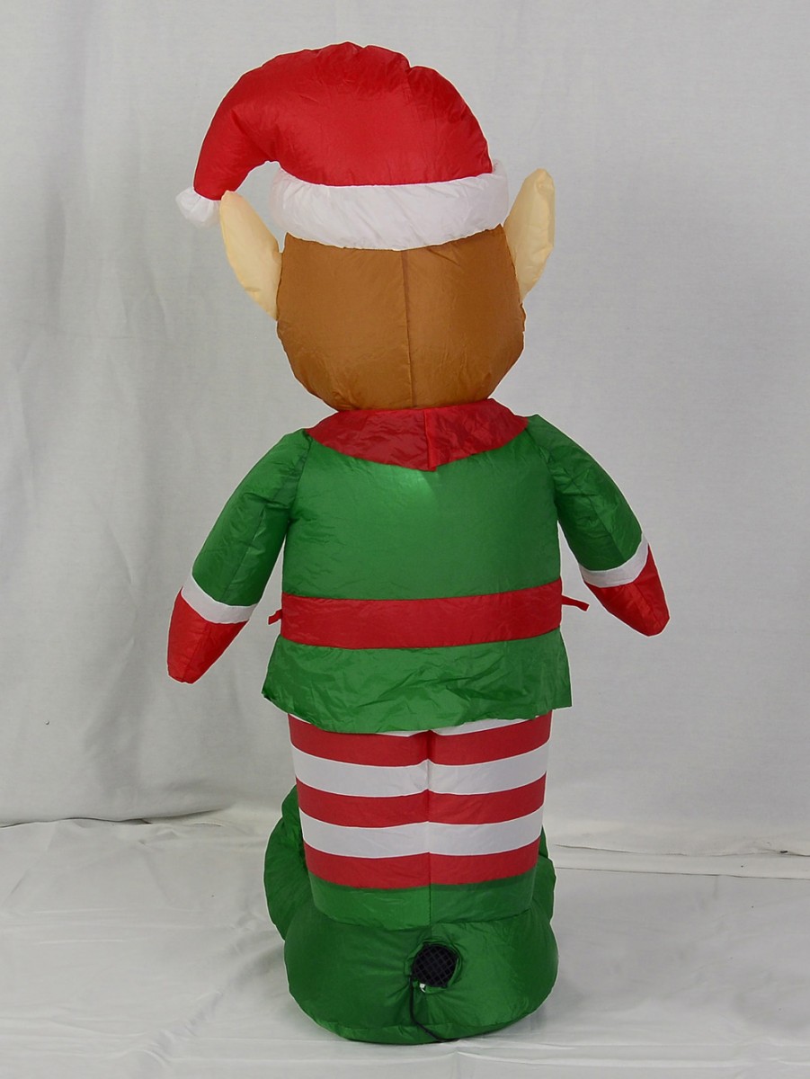 Elf Standing - Inflatable & Illuminated 1.2m | Large Decor ...