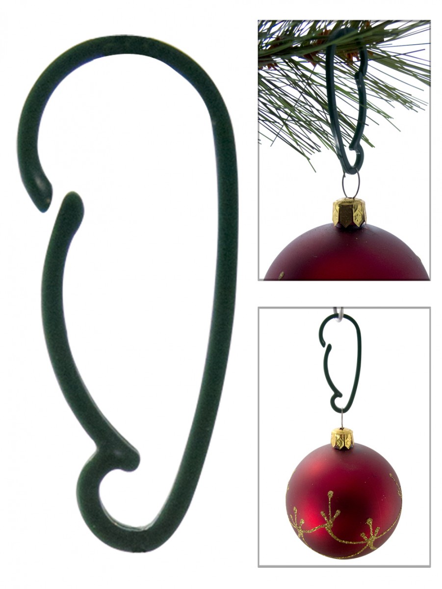 Ornament Plastic Hanger Accessory - 100 Per Pack 