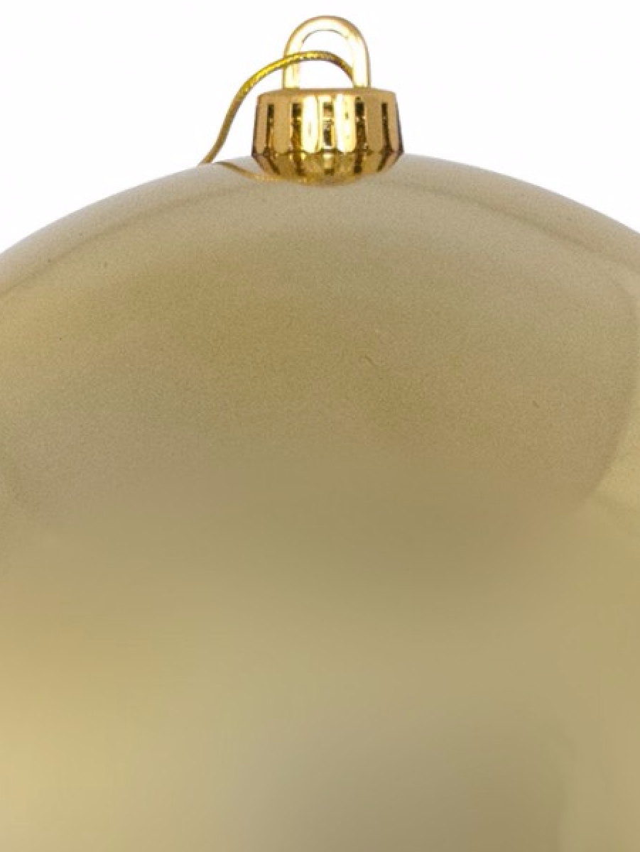 Gold Metallic Large Display Bauble Christmas Decoration - 20cm | Large ...