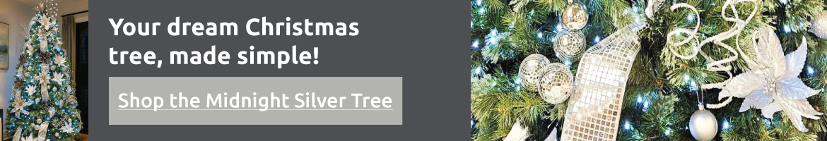 Shop Our Midnight Silver Decorated Tree