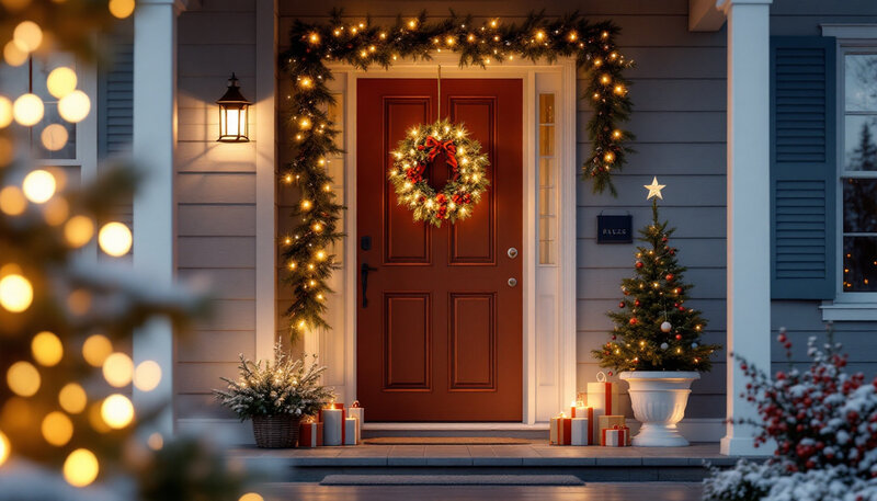 What Christmas Decorations Fit Best For Your Front Door?