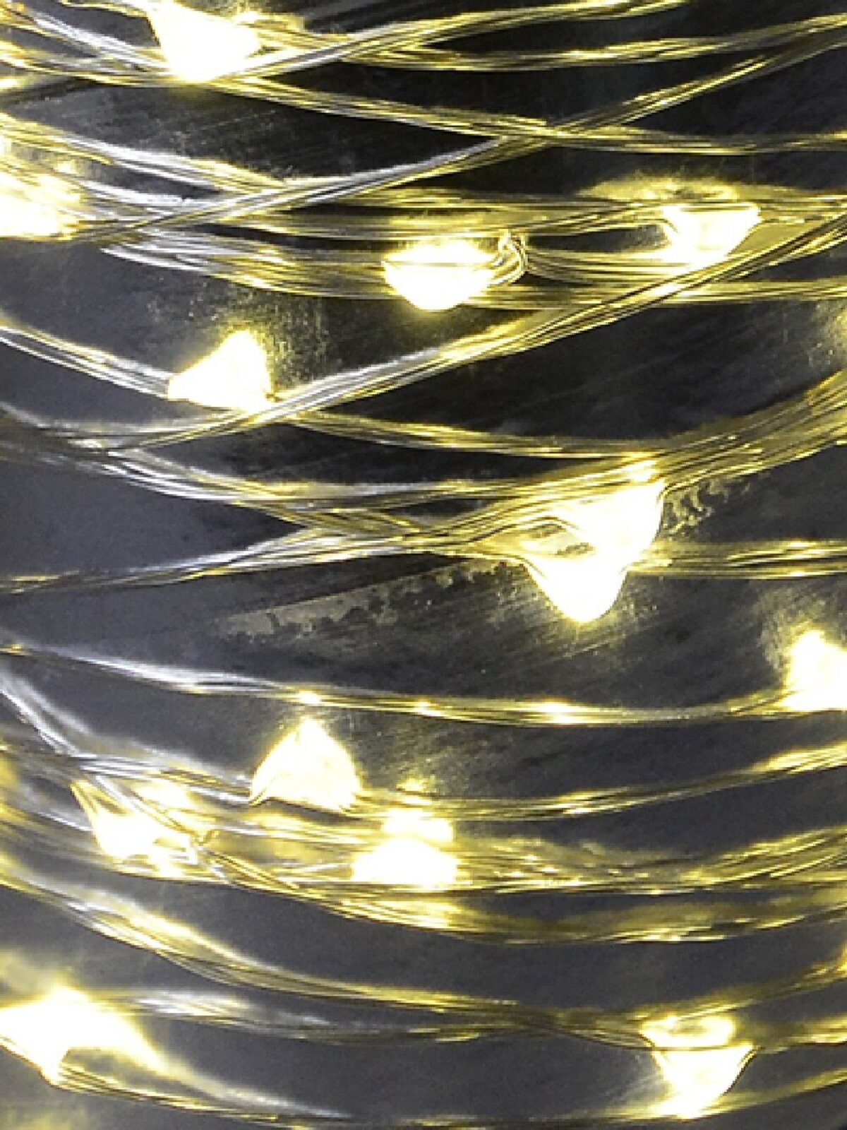 100 Warm White Micro LED Bulb Christmas Wire Seed Battery Lights - 10m — image 2
