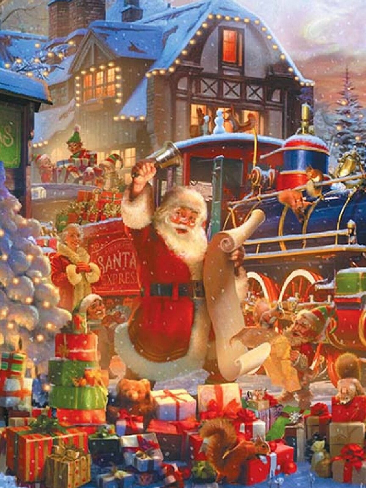 1000 Piece All Aboard The Santa Express Jigsaw Puzzle — image 3