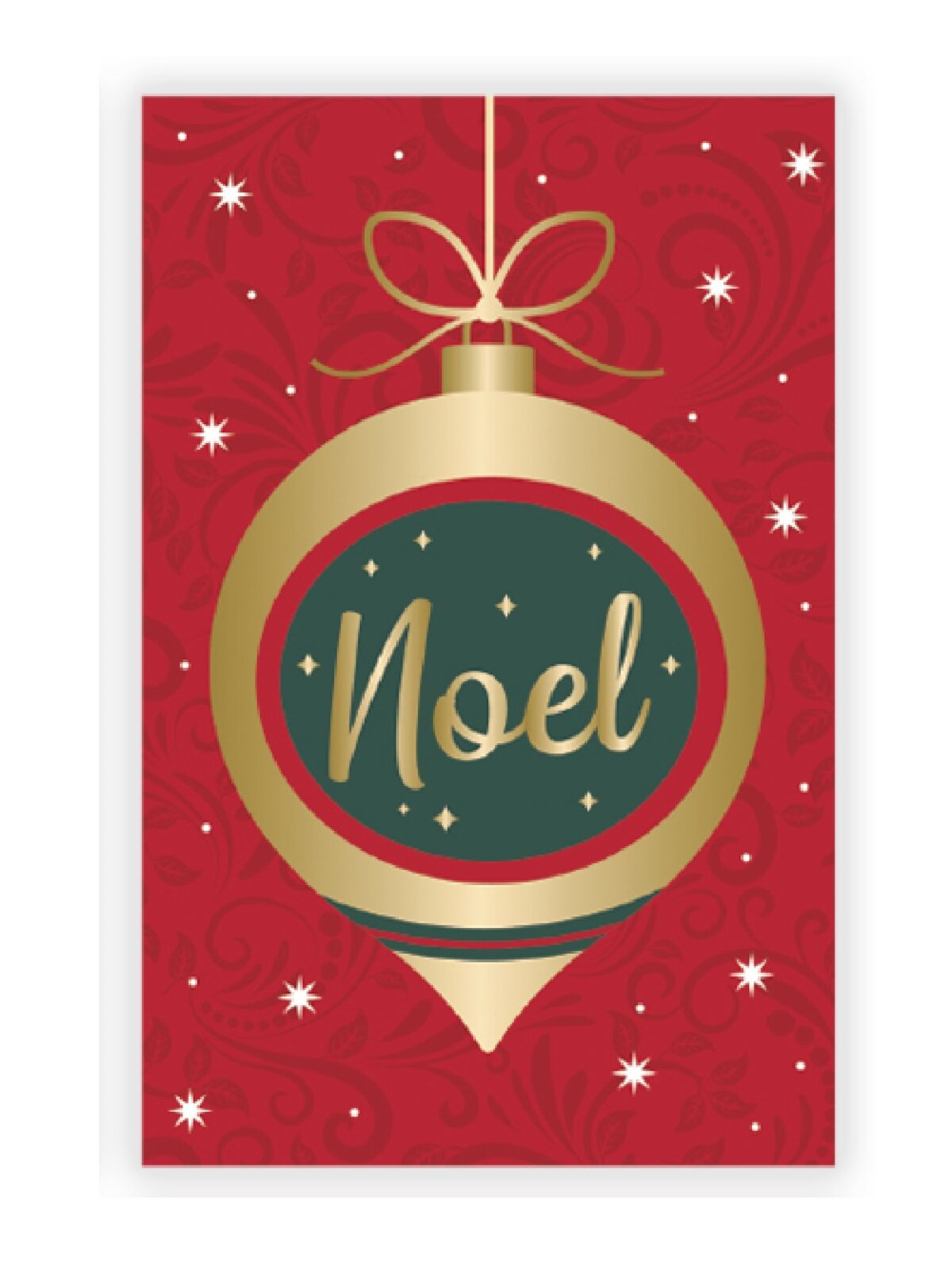 10x Traditional Christmas Decorating Gold Foil Cards Pack | 17cm — image 3