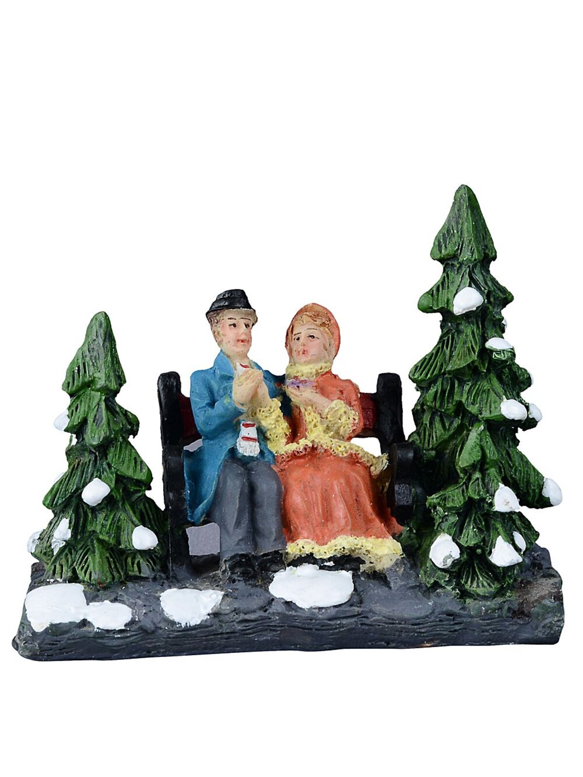 10x Nostalgic Winter Park Village Scene | 11cm Tree — image 5