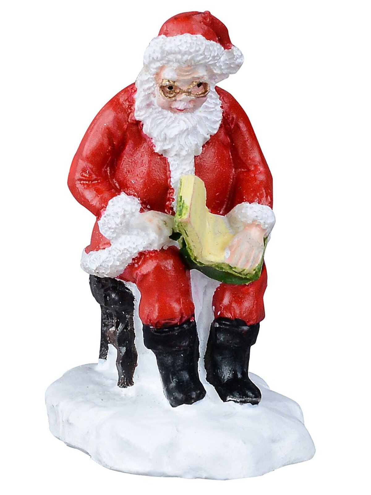 10x Posing Santa Claus & Snowy Pine Village Scene | 11cm Tree — image 6