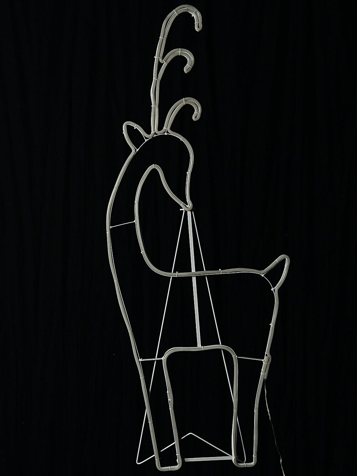 1.1m Chic Standing Reindeer Outdoor Warm White LED Neon Flex Display — image 3