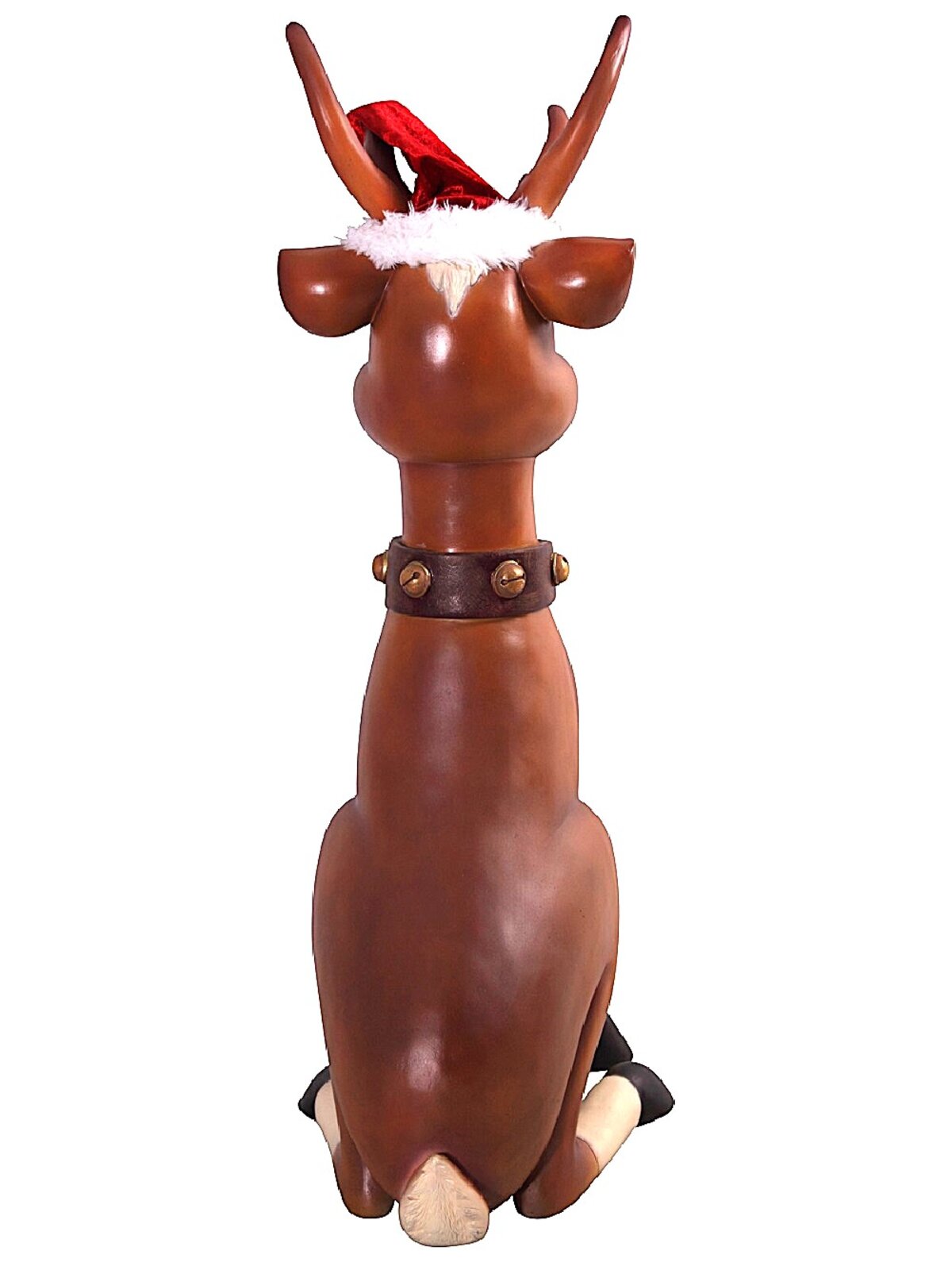 1.1m Cute Sitting Reindeer Life Size Resin Christmas Ornament — image 7