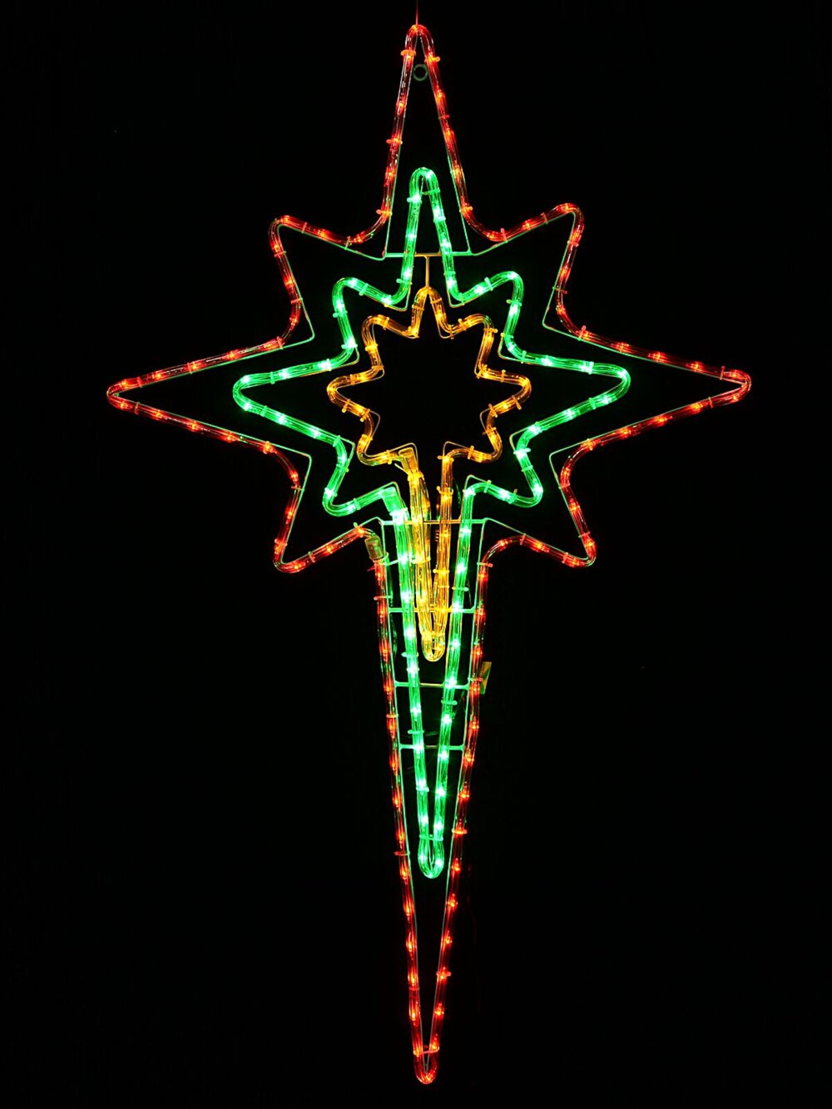 1.1m Dynamic Star Of Bethlehem Outdoor Multi Colour LED Light Display — image 5