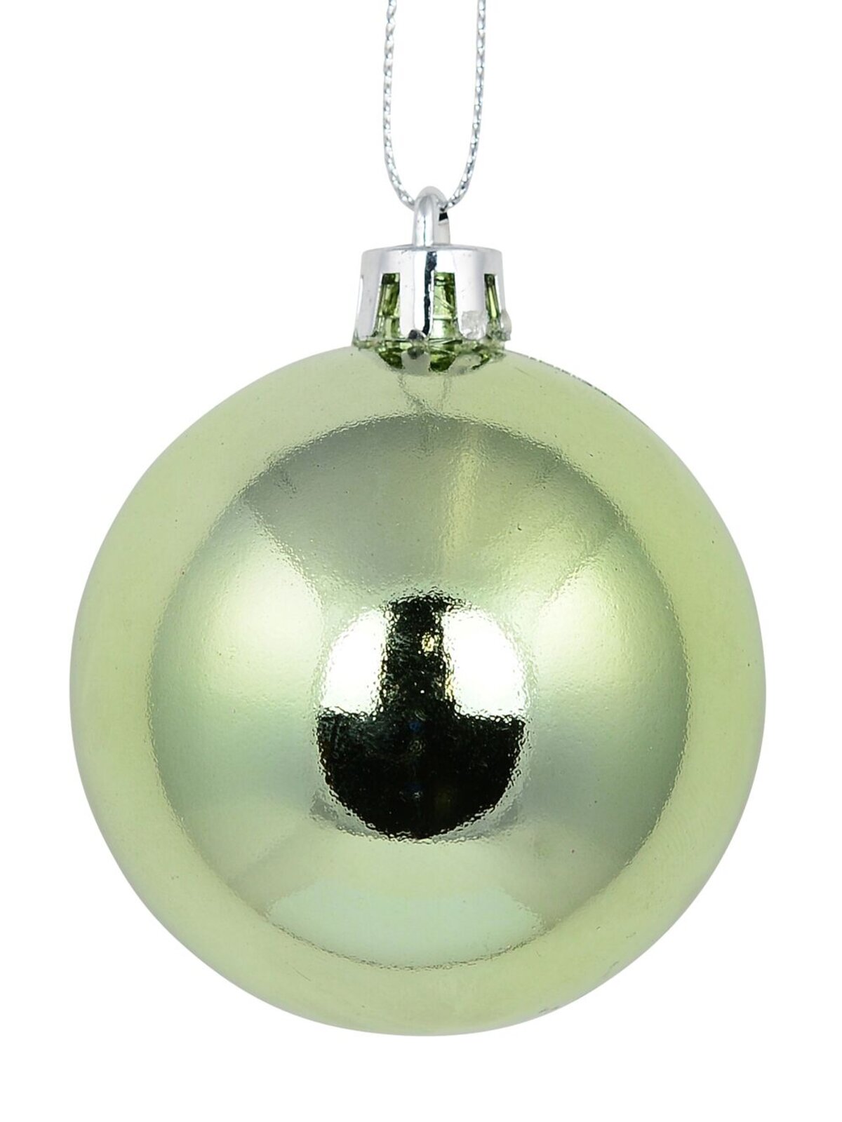 12 x 60mm Pink Metallic & Glitter With Mint Green Metallic & Matte Baubles — image 6