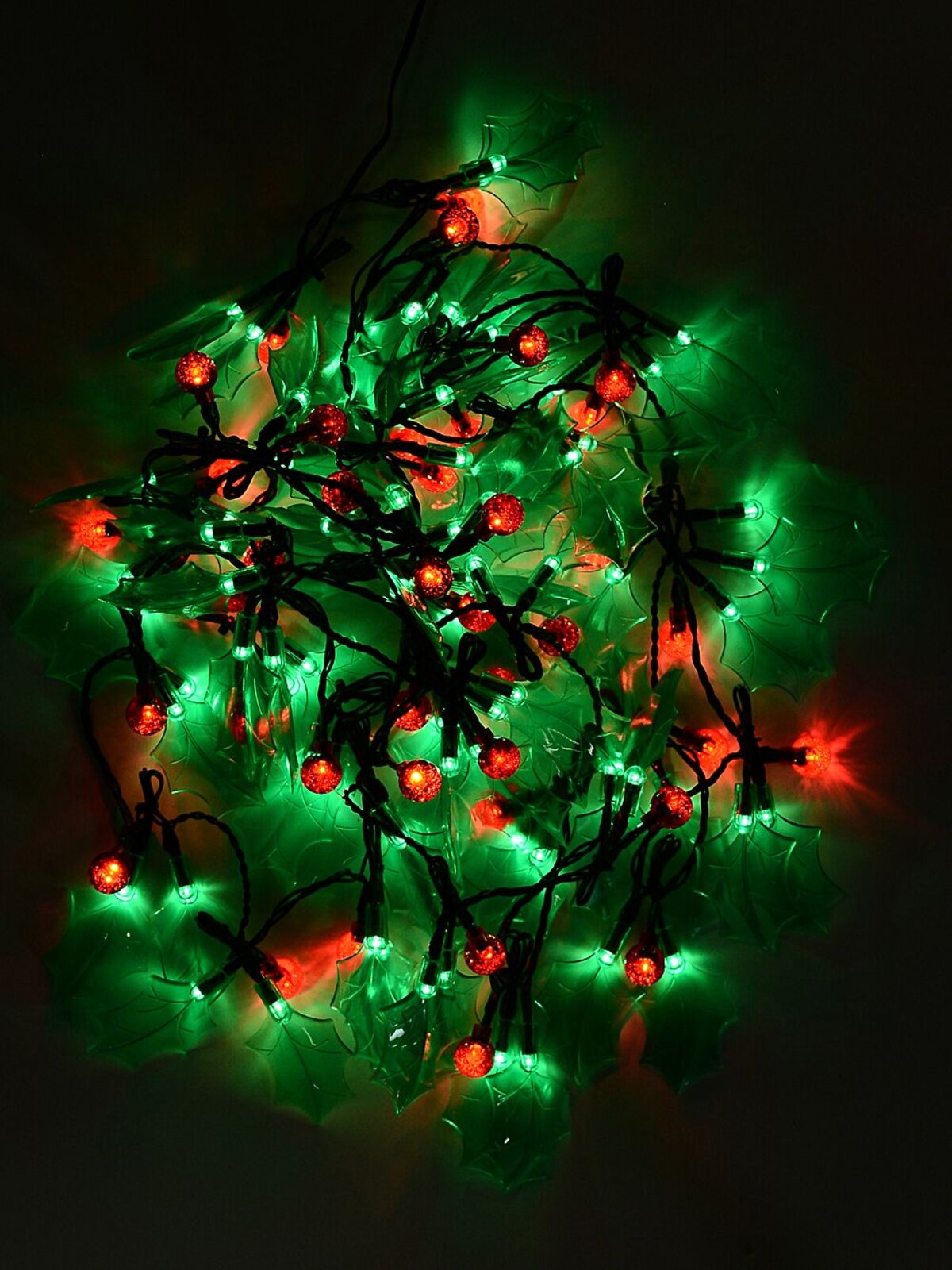 120 Green & Red LED With Holly Leaf & Berries 8 Function | 2.9m — image 5