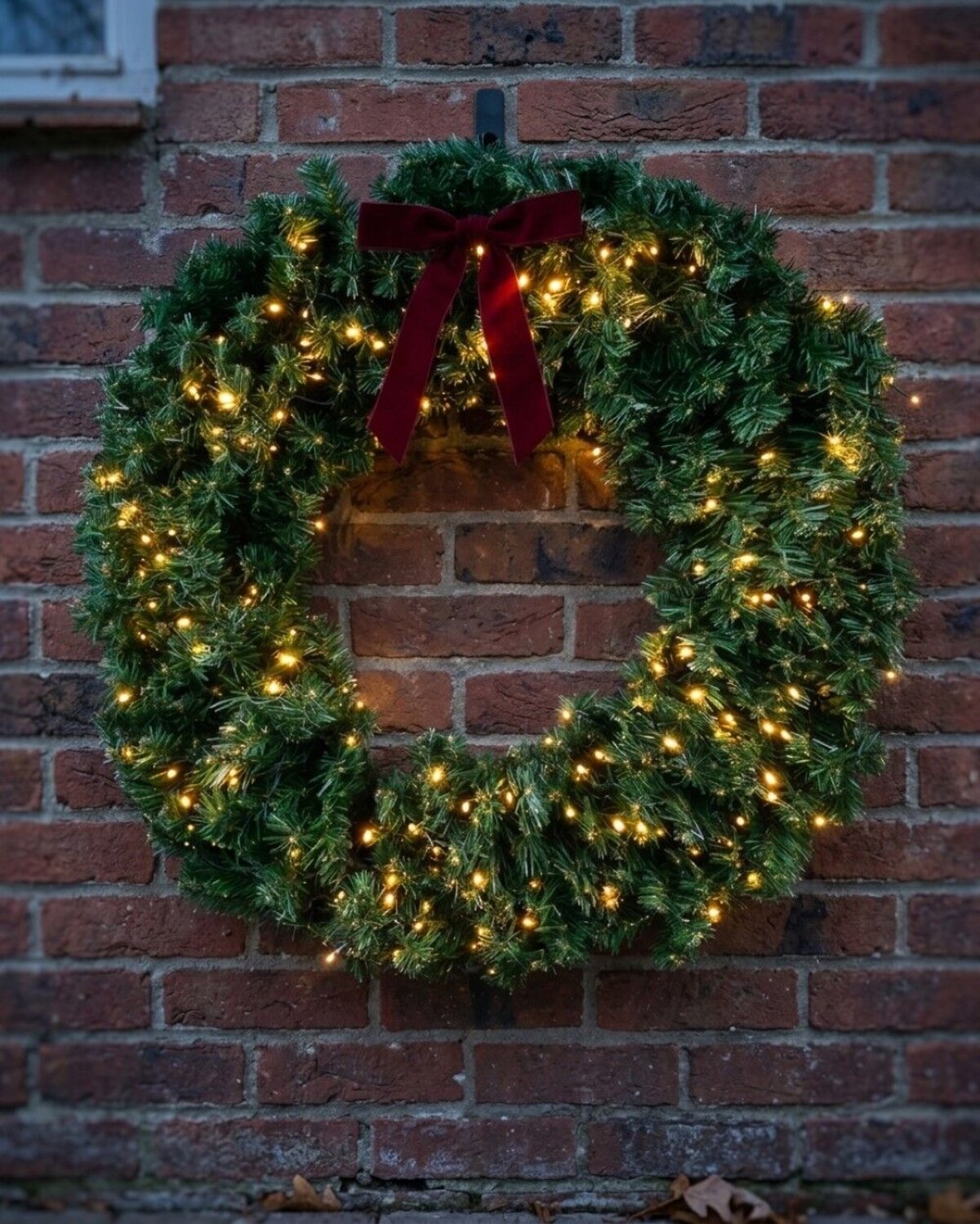 1.2m Grand Statement Pre-Lit Balsam Fir Christmas Wreath | 420 Tips & 180 LED — image 4