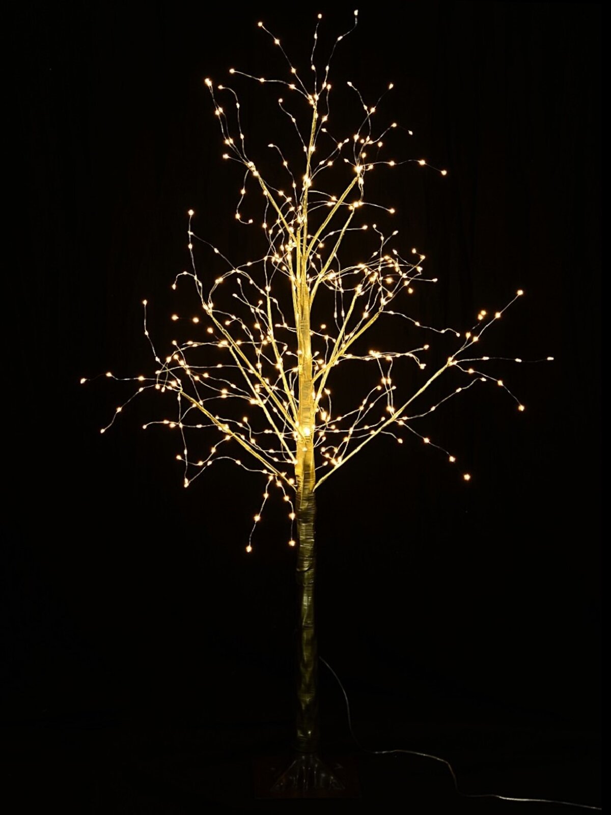 1.2m Warm White LED Gold Branch Outdoor Birch Tree — image 3