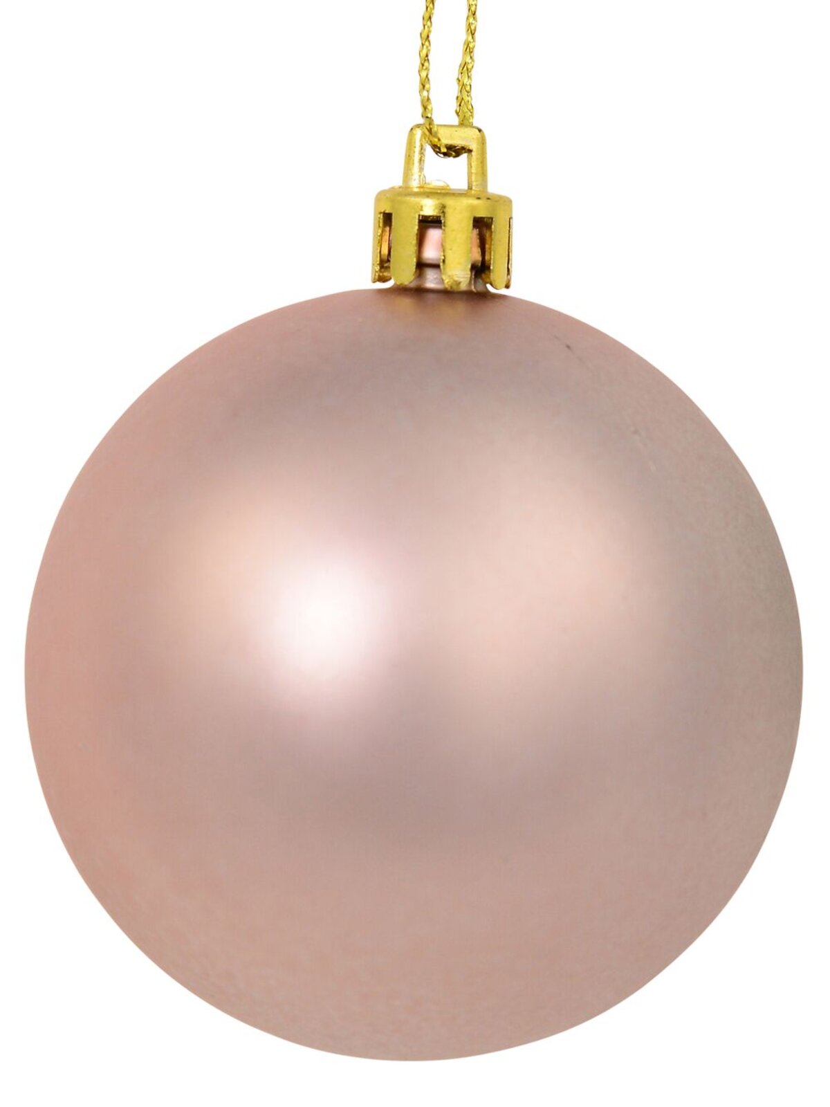 12x Timeless Gold Champagne & Pink Essential Metallic & Matte Bauble | 60mm — image 7