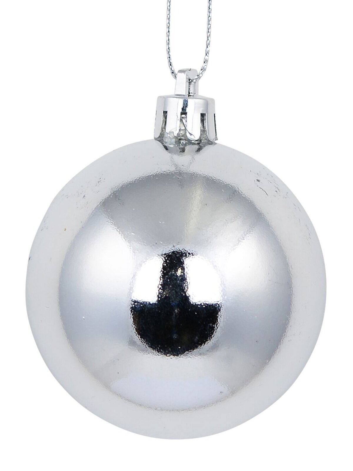 12x Timeless Silver Essential Mixed Finish Baubles | 60mm — image 4