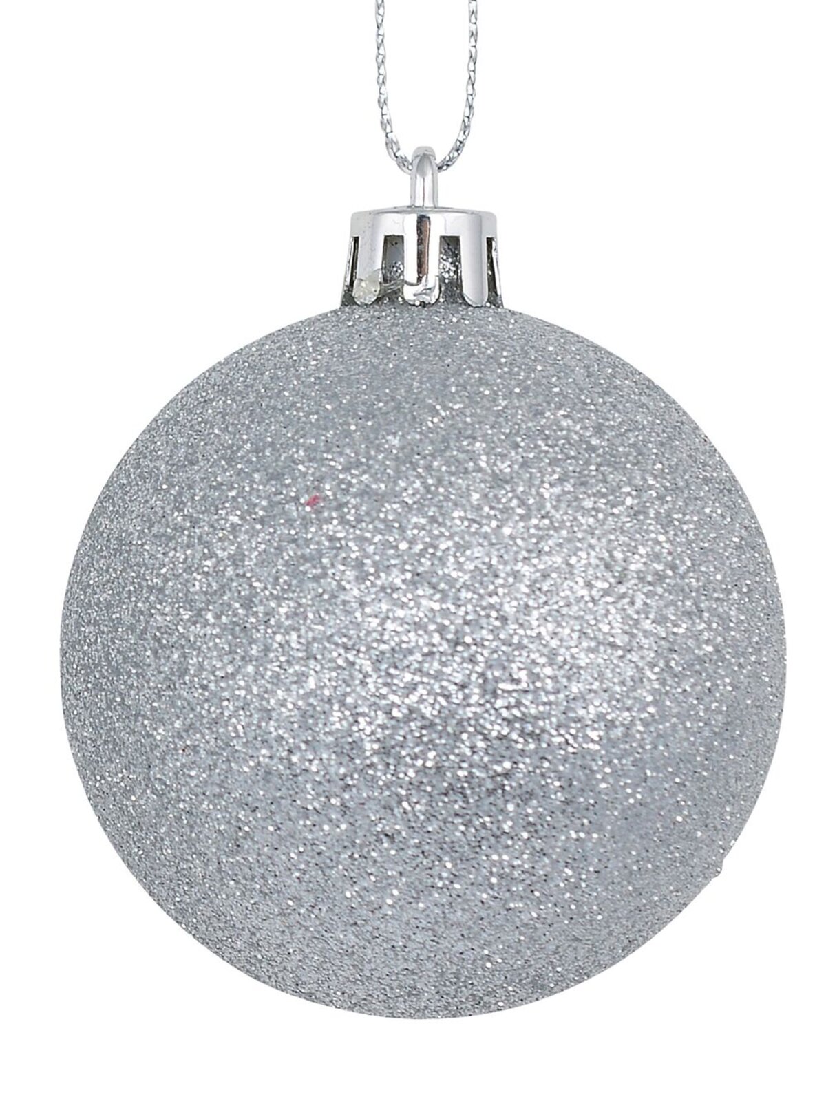 12x Timeless Silver Essential Mixed Finish Baubles | 60mm — image 6