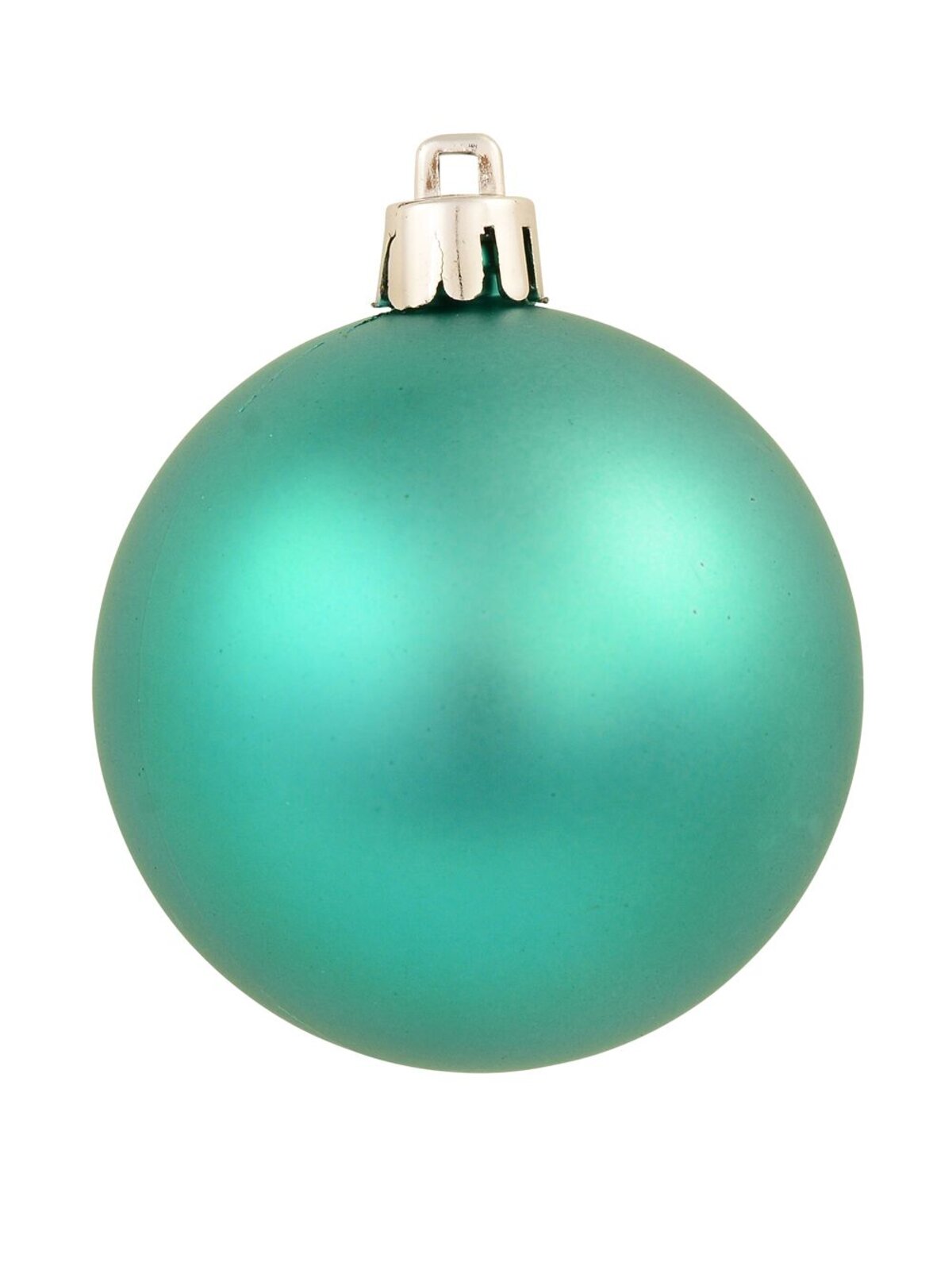 12x Timeless Turquoise Aqua & Silver Essential Matte & Shiny Ball Bauble | 60mm — image 7