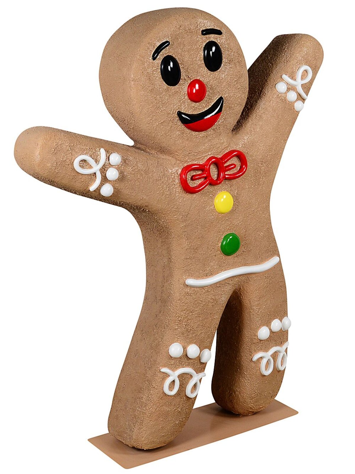 1.4m Cheery Gingerbread Man Life Size Resin Christmas Ornament — image 3