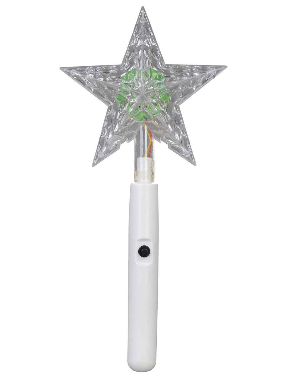 Gold Mesh Look Star Illuminated Warm White Tree Topper Ornament - 30cm — image 2