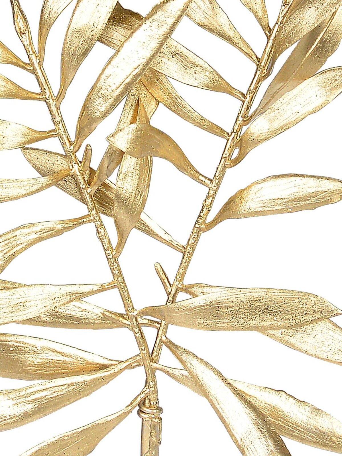 15cm Gold Thin Leaf Christmas Bush Branches Spray Clip Pick — image 4