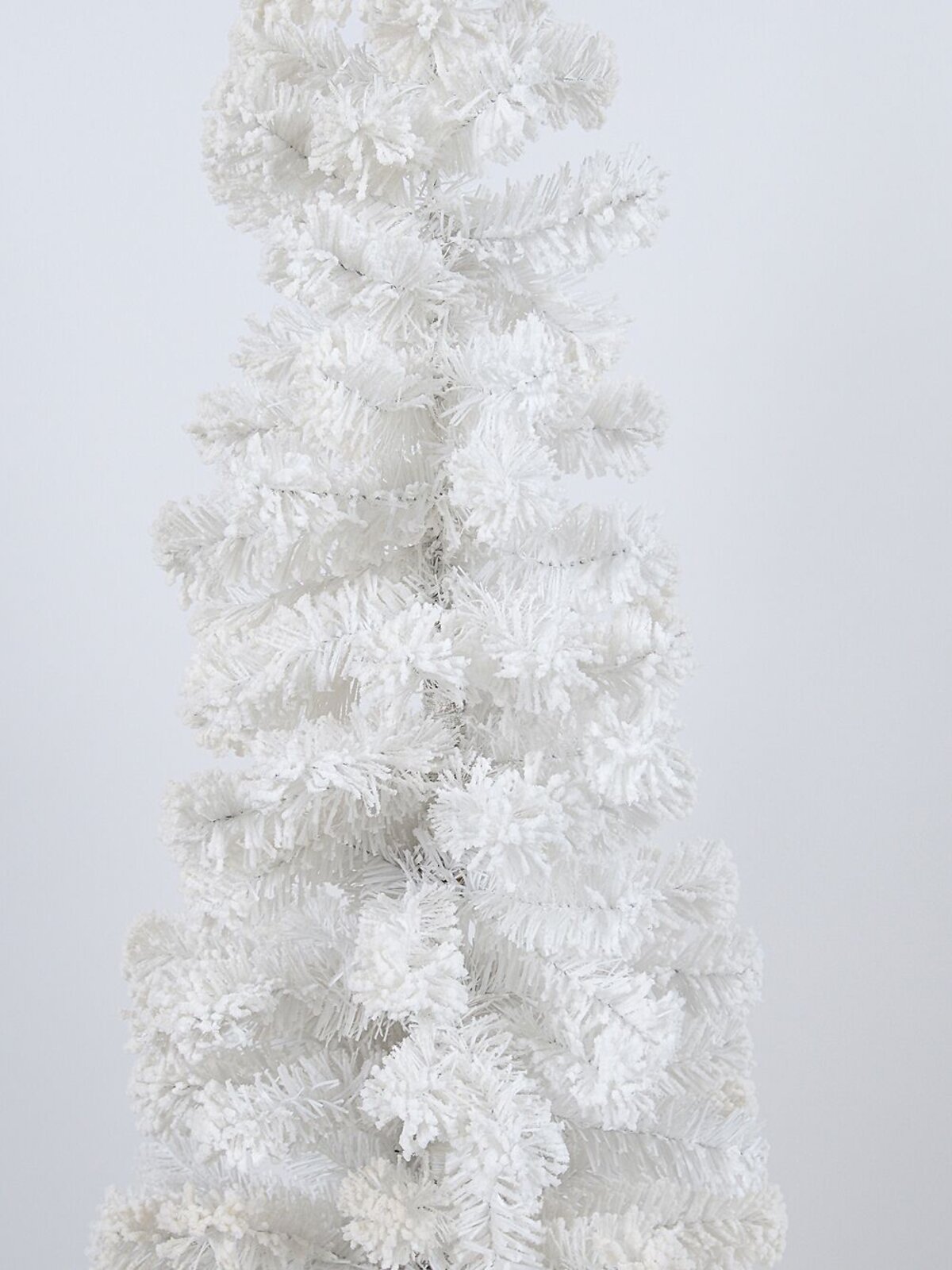 1.5m Slim White Foxtail Lightly Flocked Christmas Tree With 212 Fir Tips — image 3