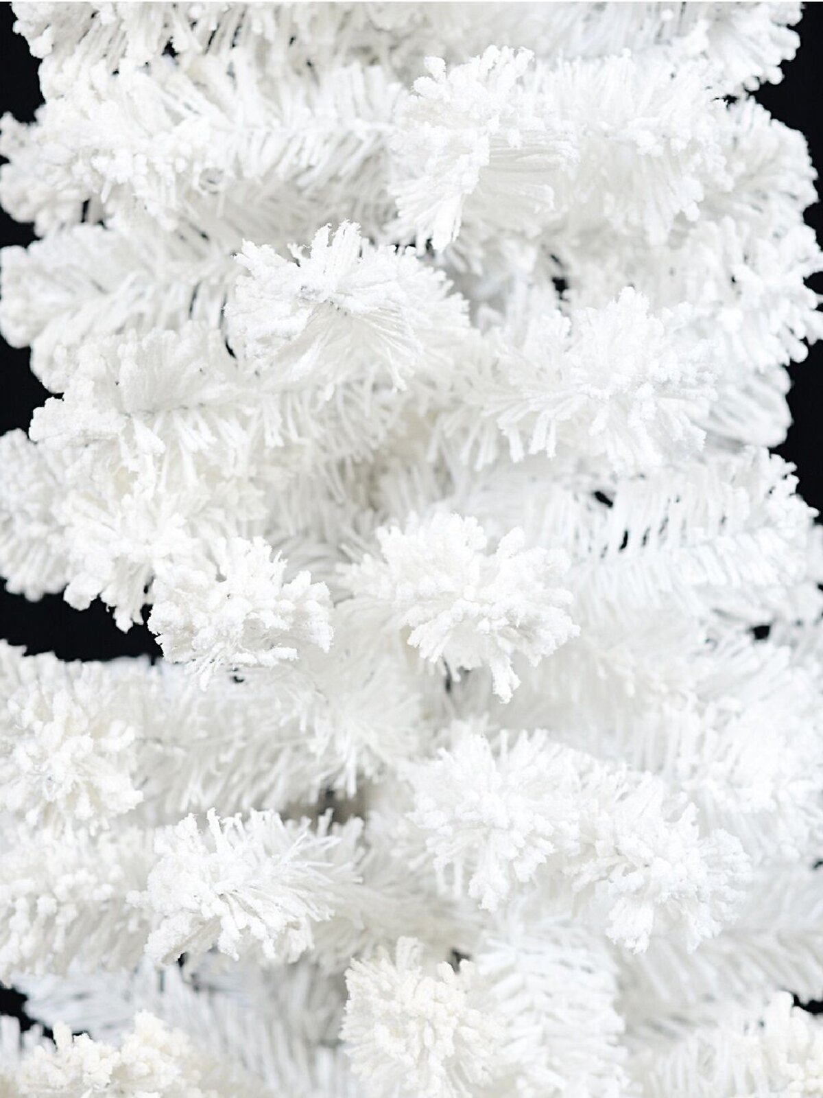 1.5m Slim White Foxtail Lightly Flocked Christmas Tree With 212 Fir Tips — image 4