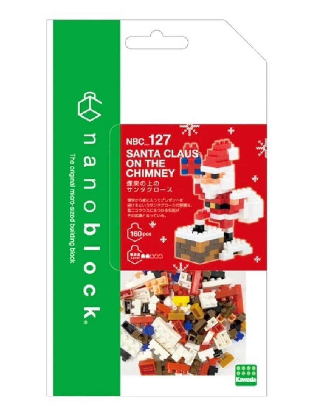 160 Piece Nanoblocks Santa Claus On The Chimney NBC_127  — image 4