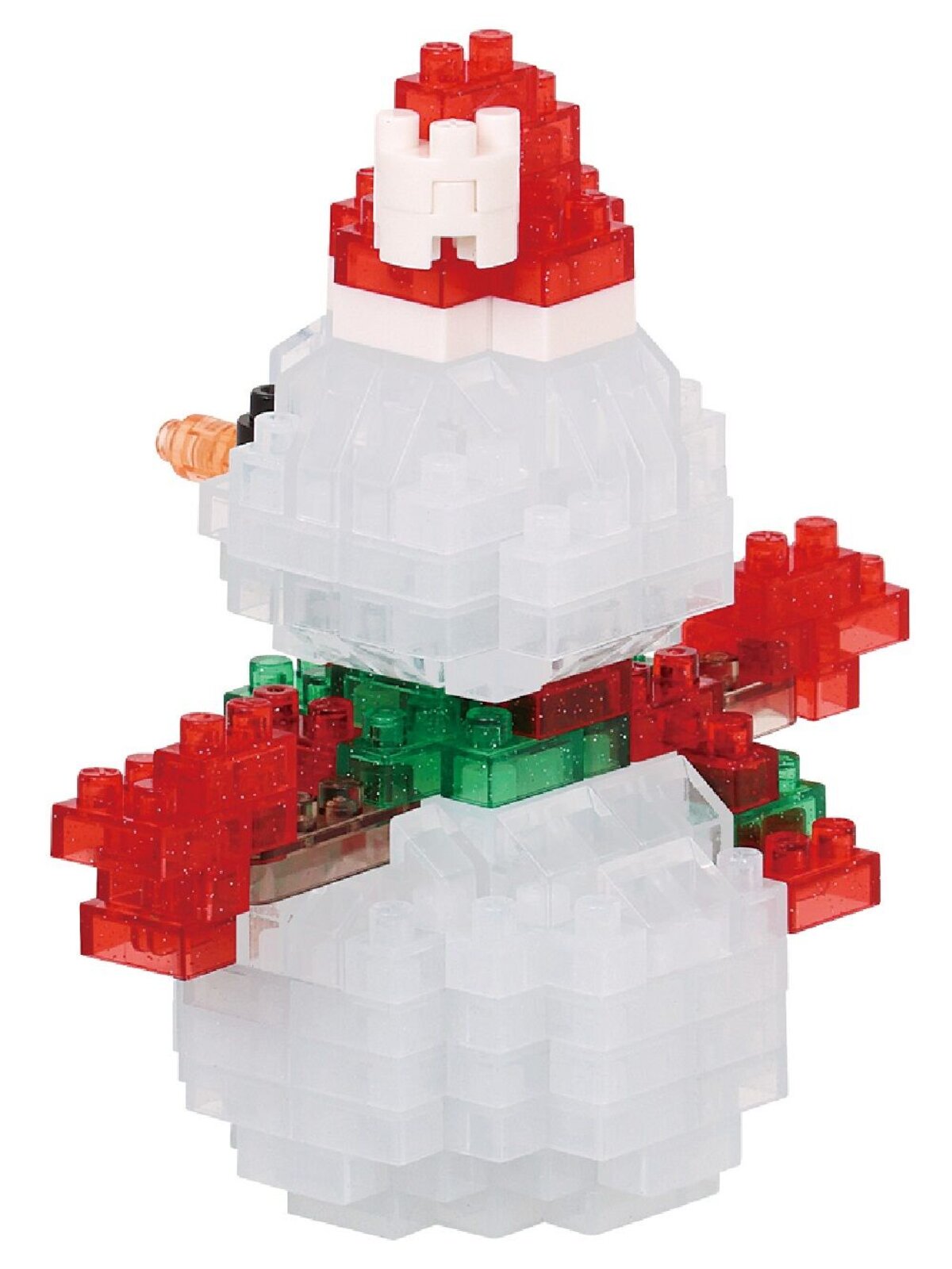 160 Piece Nanoblocks Traditional Snowman With Hat NBC_368  — image 4