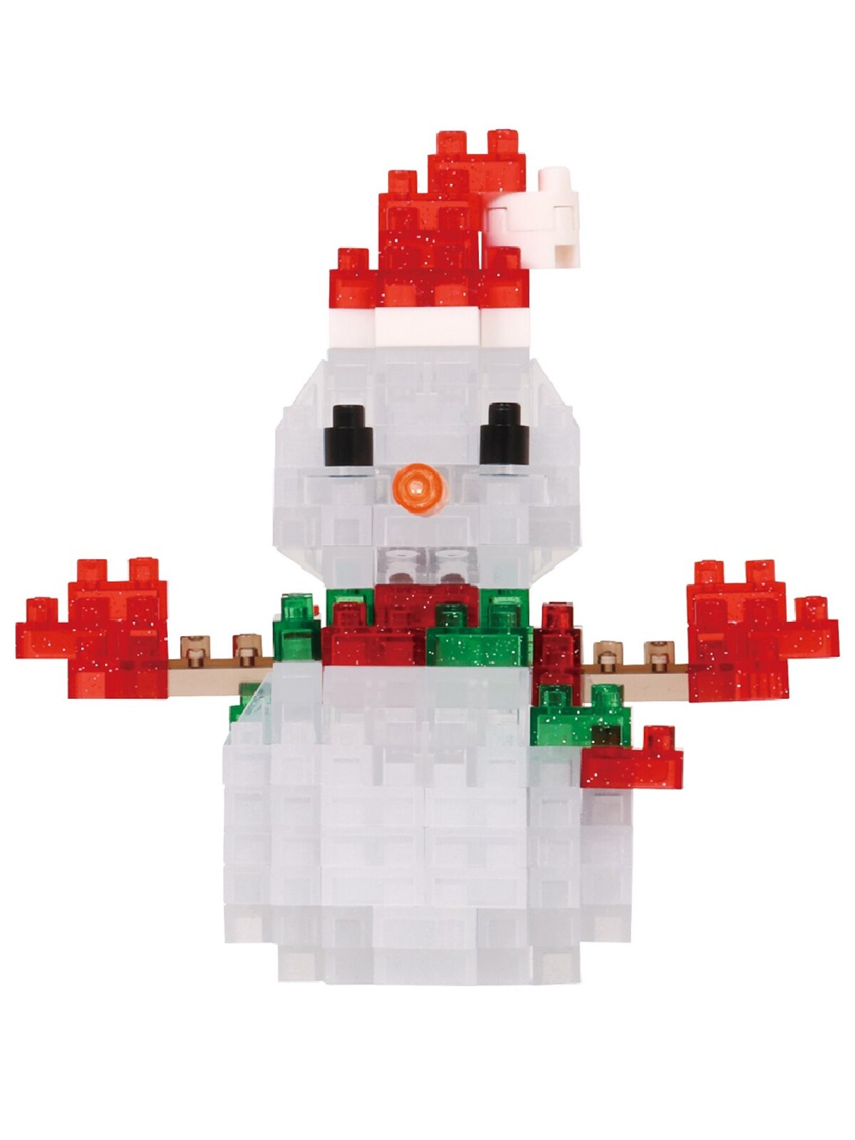 160 Piece Nanoblocks Traditional Snowman With Hat NBC_368  — image 3