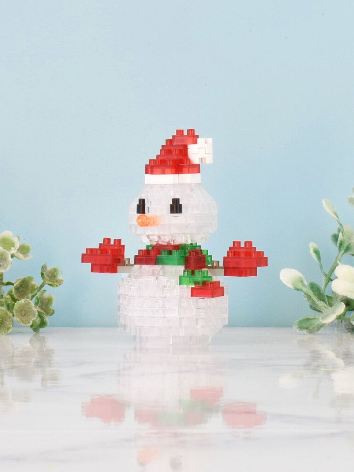 160 Piece Nanoblocks Traditional Snowman With Hat NBC_368  — image 2