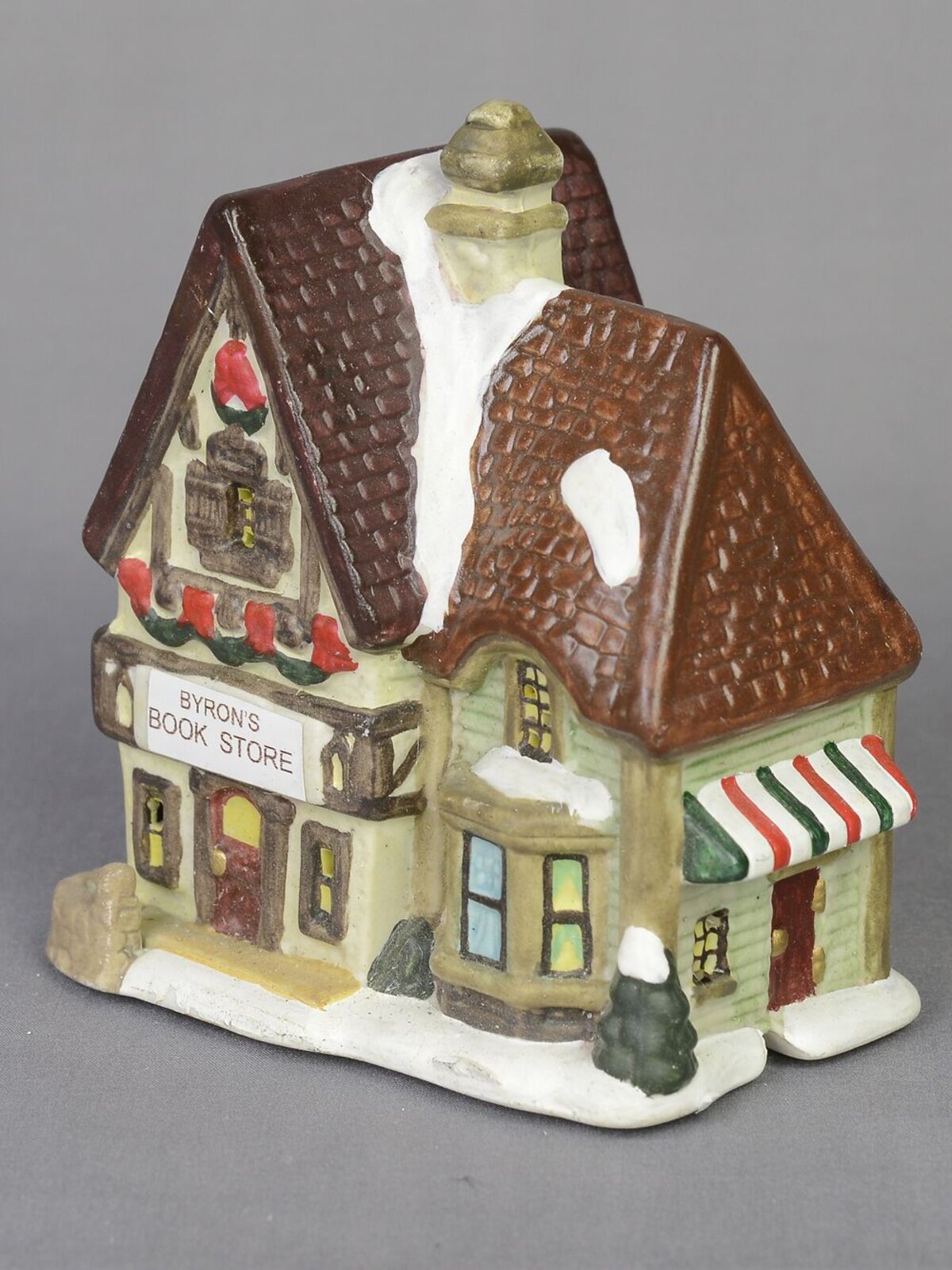 17 Piece Large Christmas Village Scene With LED Church, Shops & Figurines — image 4