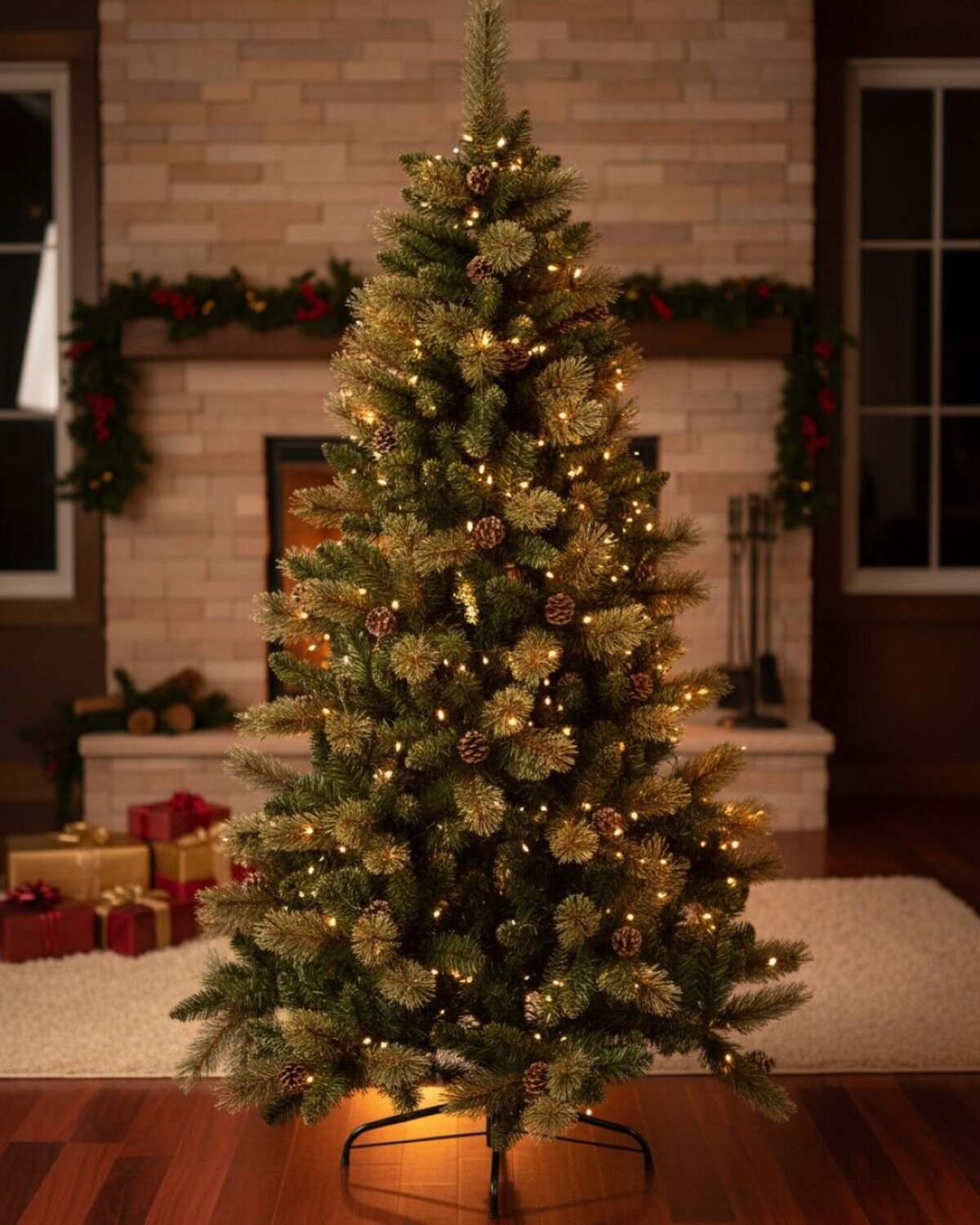 1.8m Dawn Dew Artificial Christmas Tree | 616 Tips & 43 Pine Cones — image 2