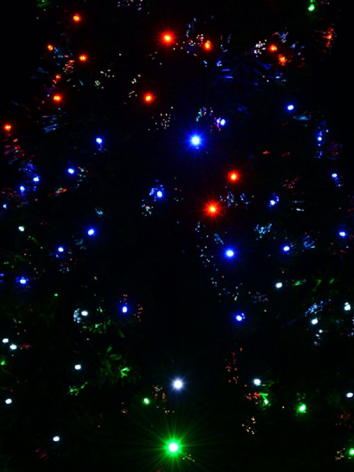 1.8m Multi Colour LED & Fibre Optic Christmas Tree with 200 Tips & Bulbs — image 3