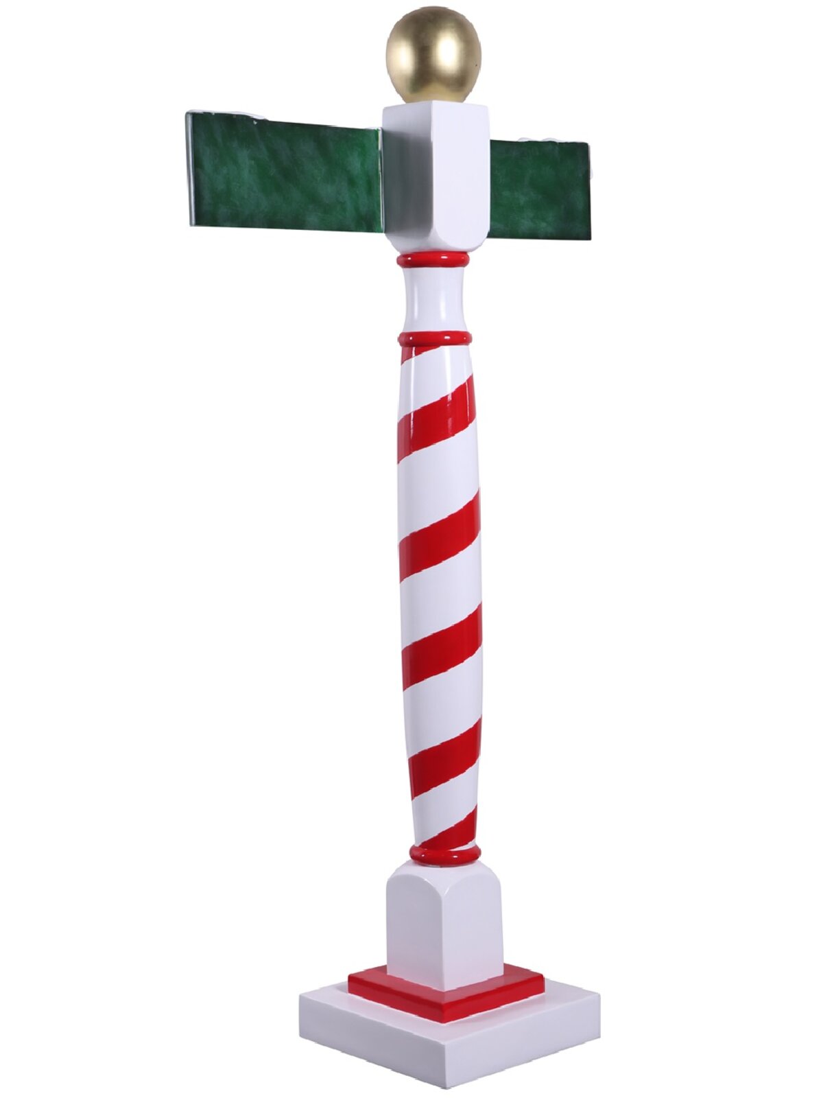 1.8m North Pole Signpost Life Size Resin Christmas Ornament — image 5
