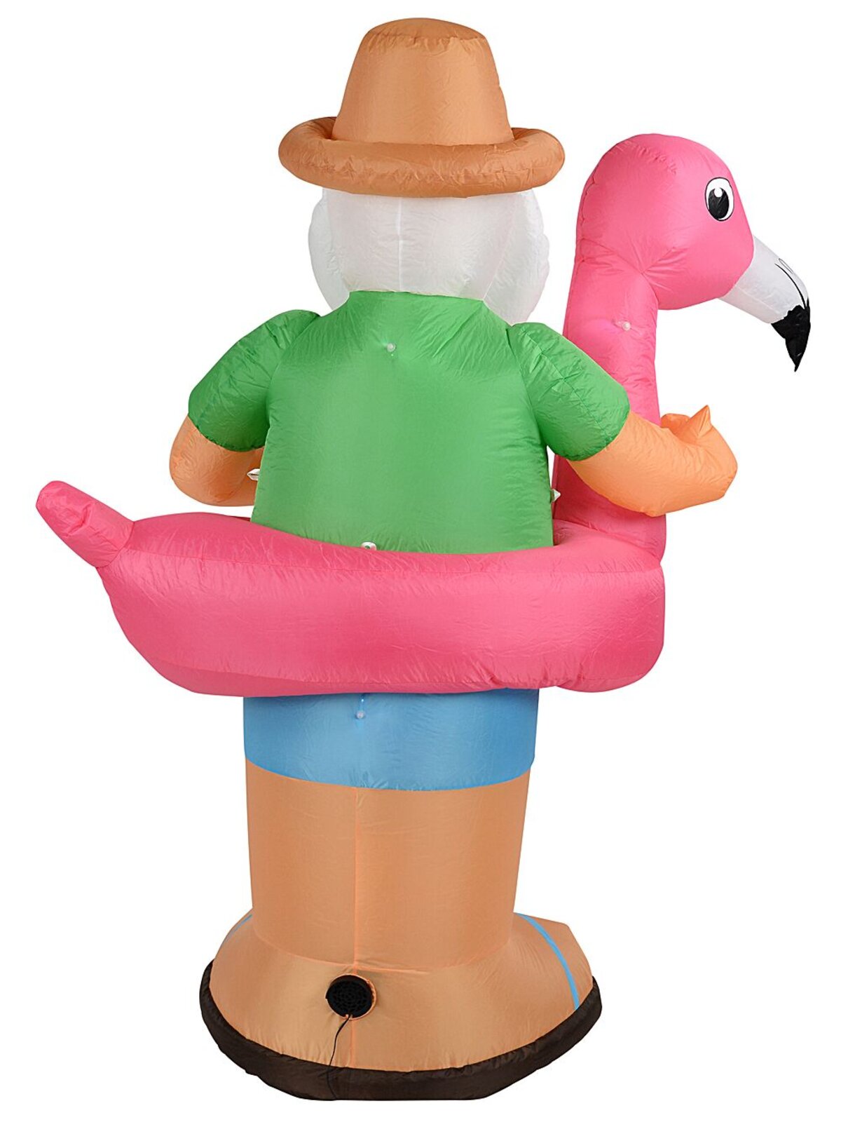 1.9m Summer Santa & Flamingo Floatie Illuminated Christmas Inflatable — image 5