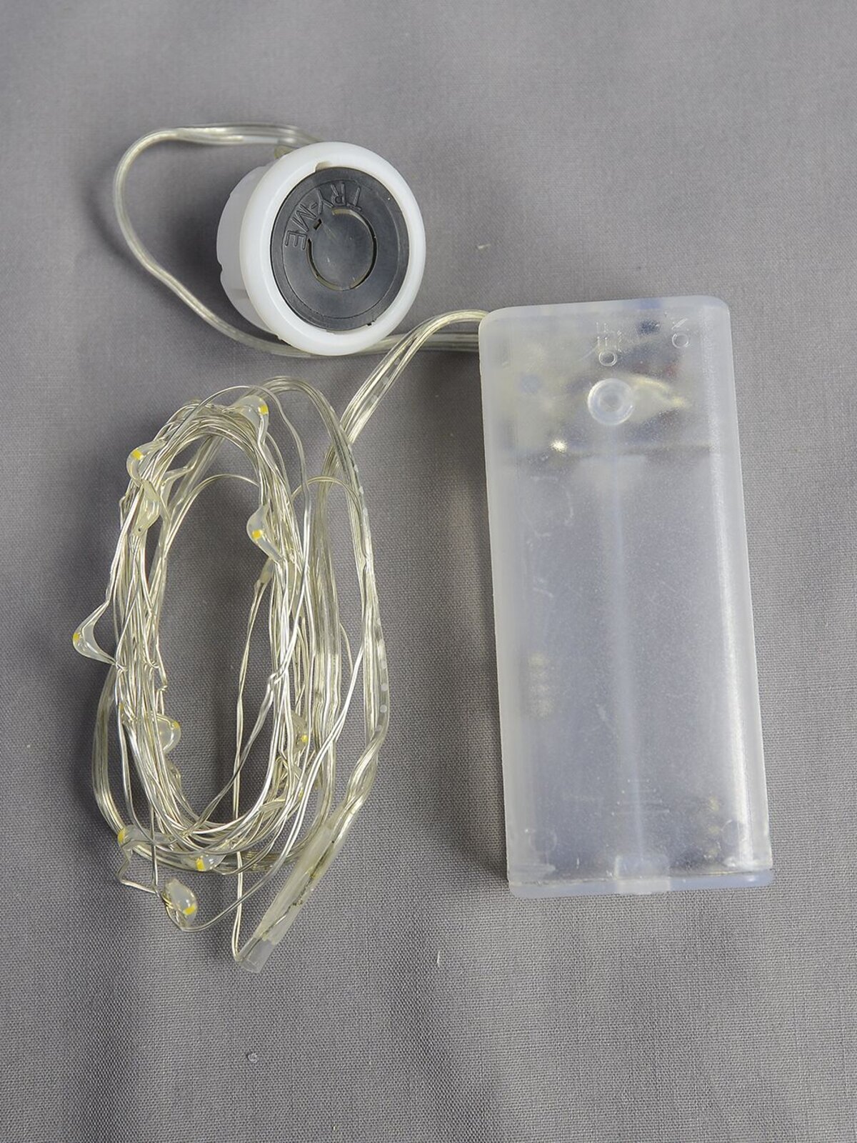 20 Warm White Micro LED Bulb Christmas Wire Seed Battery Lights - 1m — image 3
