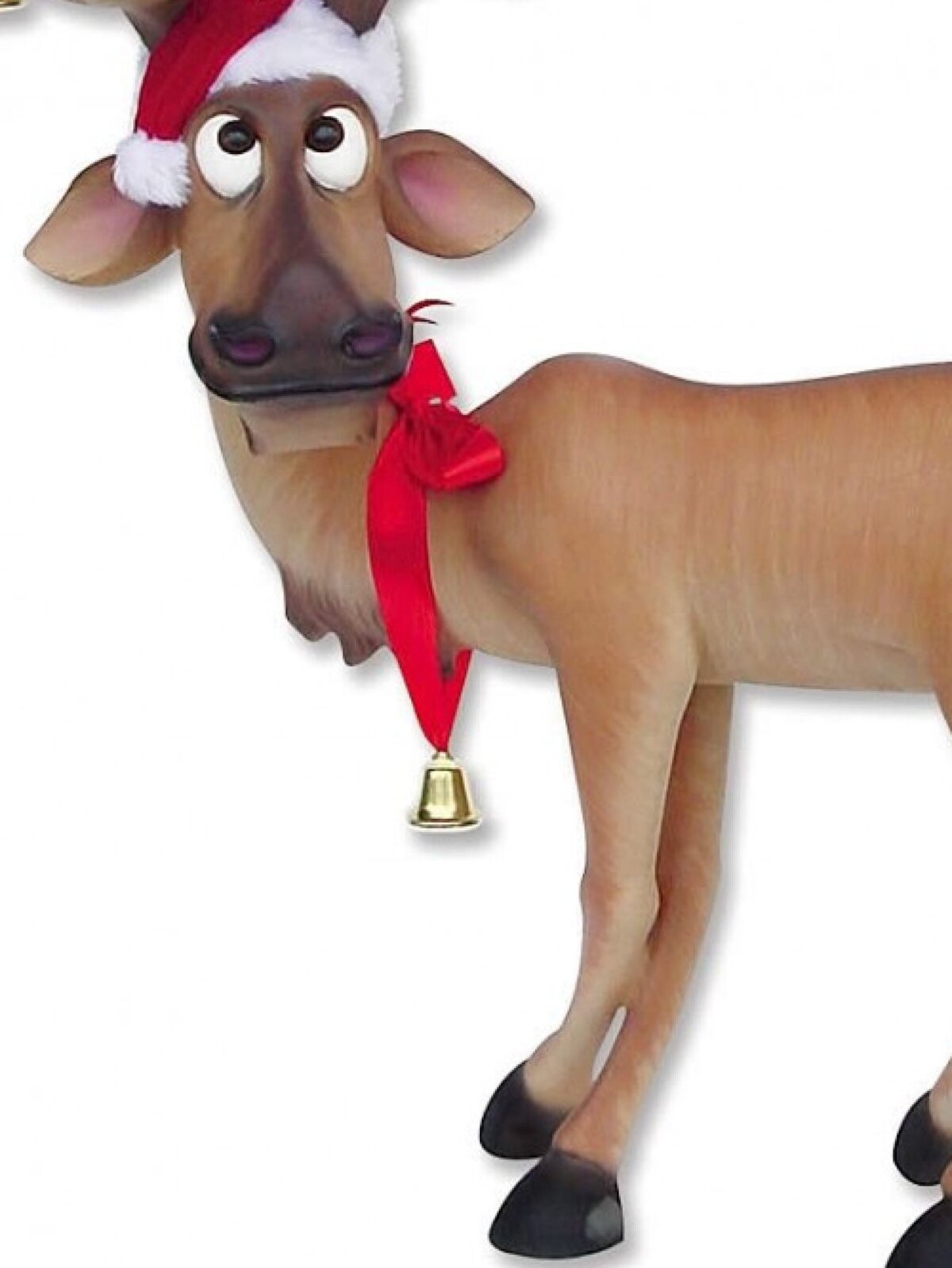 Funny Standing Life Size Christmas Reindeer Resin Decor Ornament - 1.4m — image 3