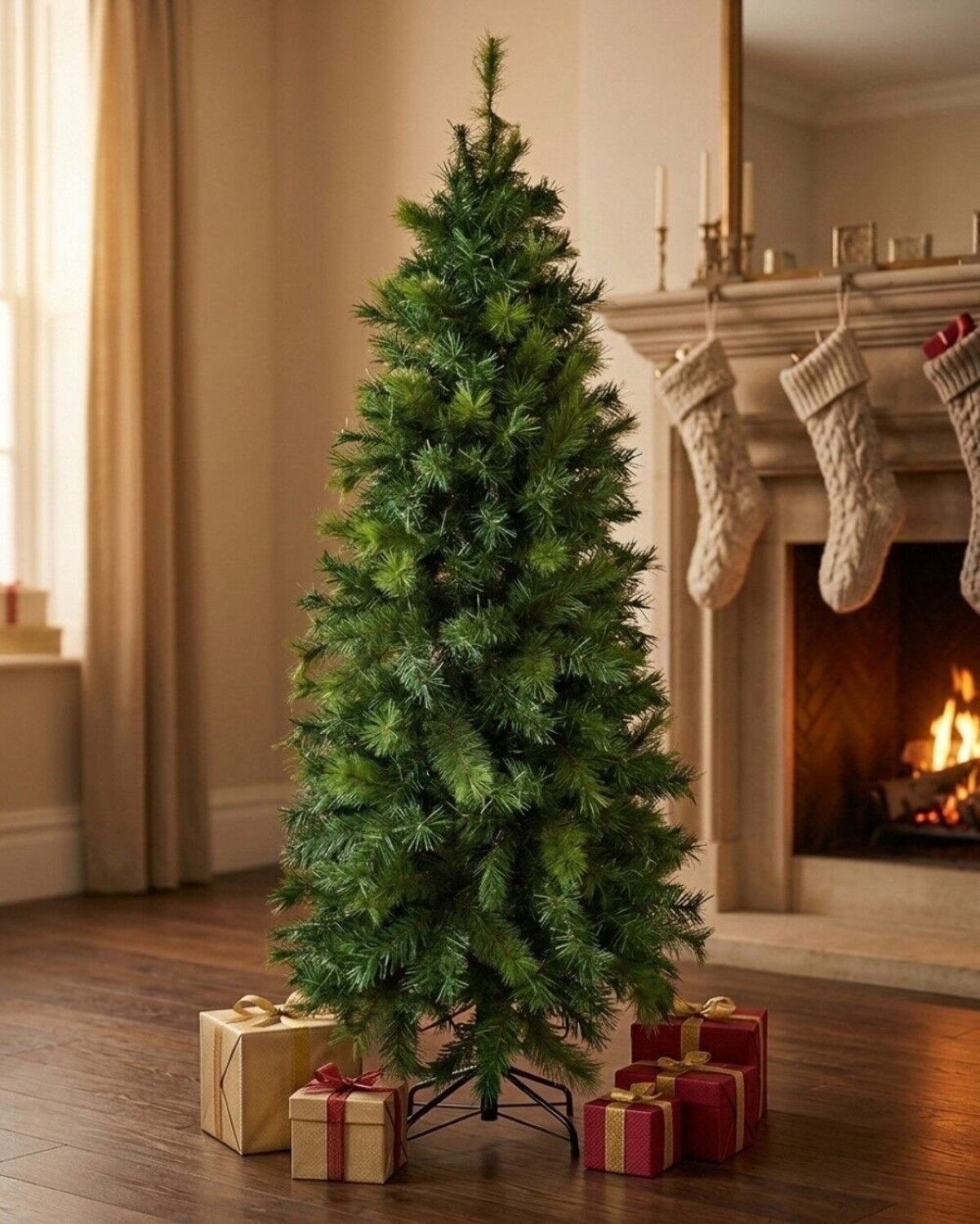 2.3m Slimline Artificial Christmas Tree | 826 Tips & Hinged Branches — image 2