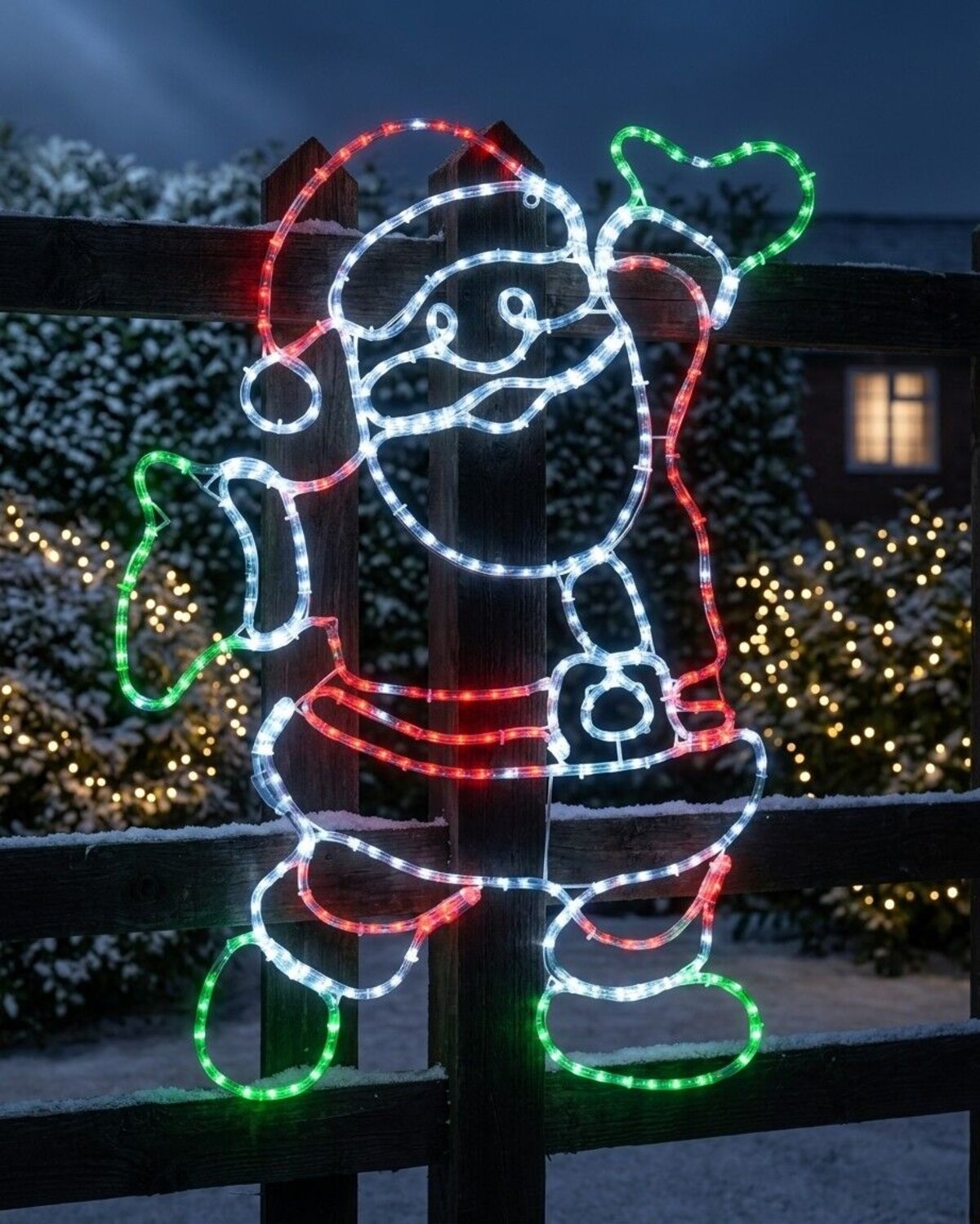 1m Jolly Posing Santa LED Rope Light Silhouette With Twinkle Effect — image 4