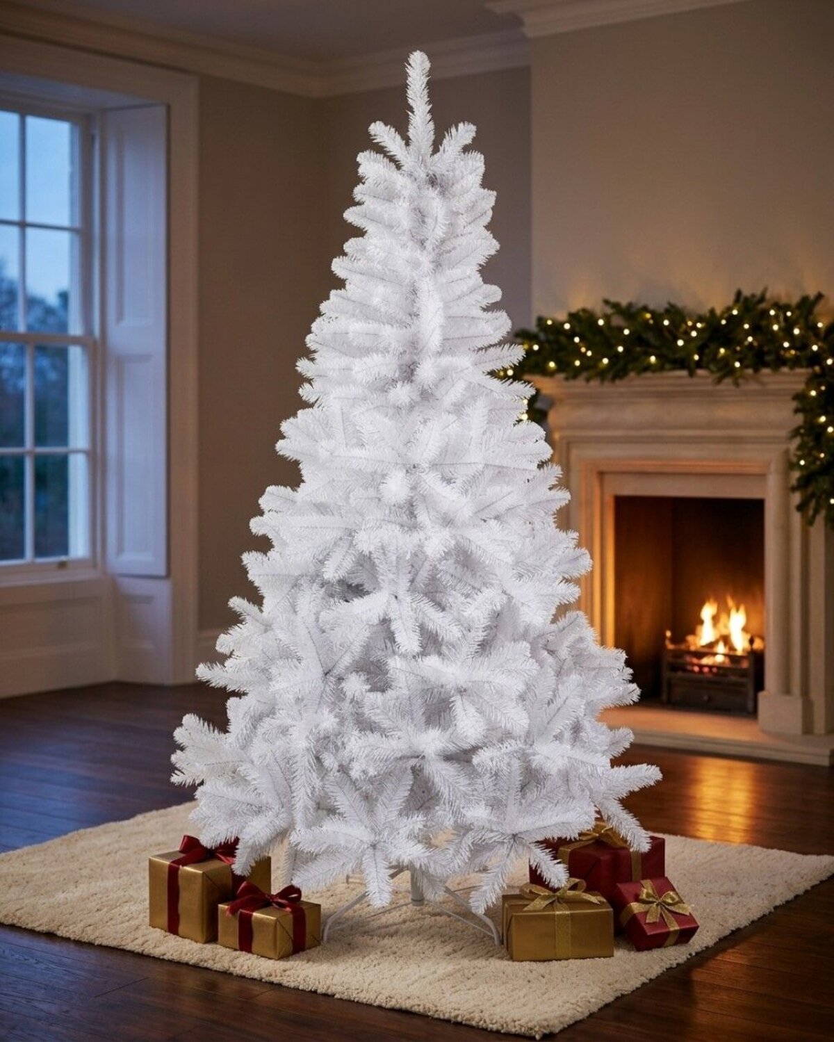 2m Arctic White Artificial Christmas Tree | 770 Tips & Hinged Branches — image 2