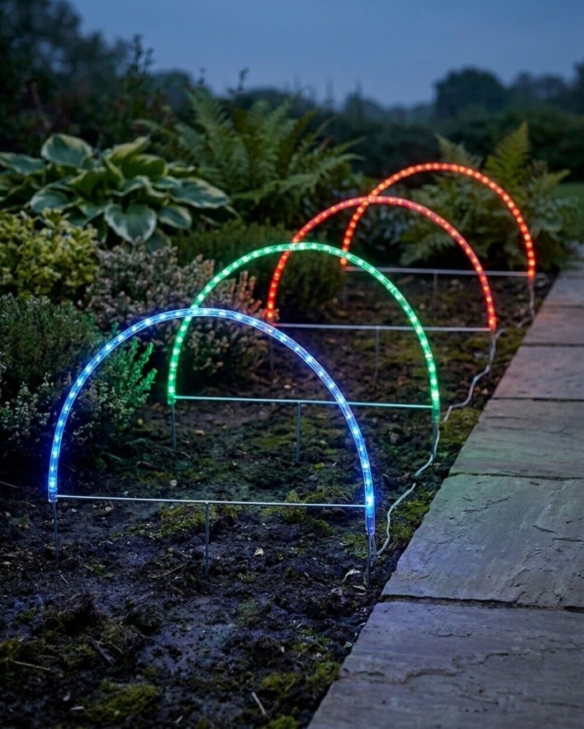 4x LED Christmas Arch Path Lights - Multi Colour Garden Stakes | 83cm — image 4