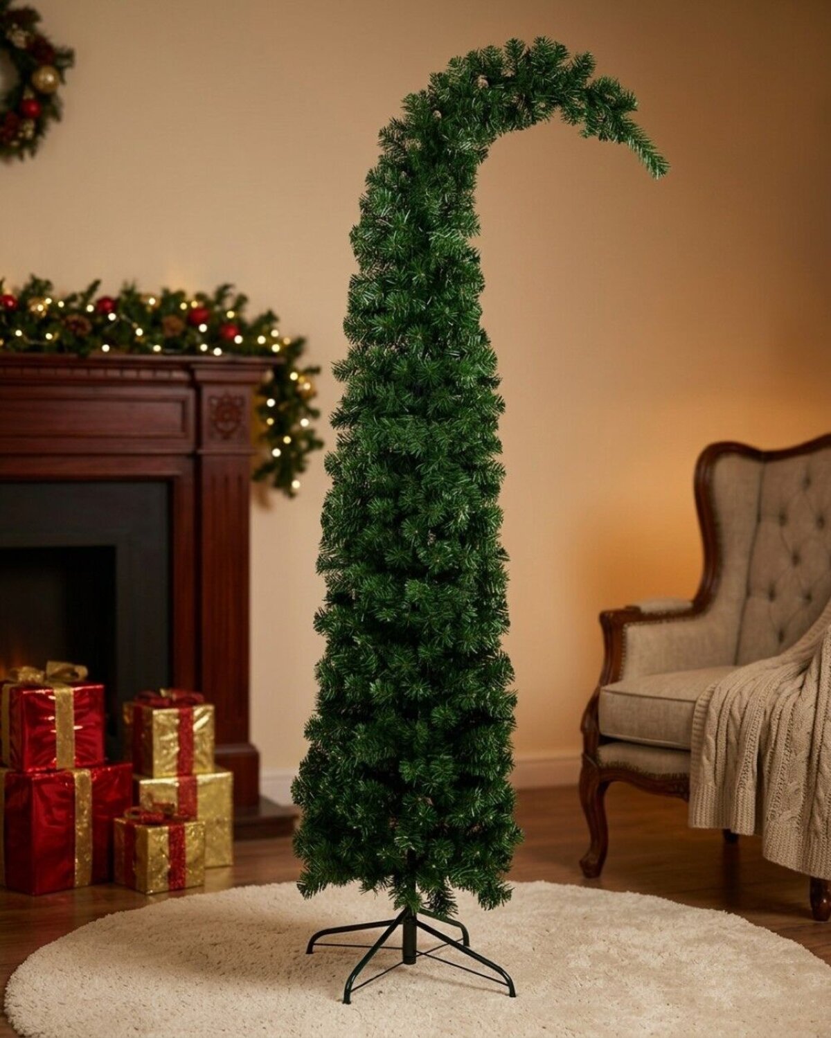 1.8m The Grinchmas Fir Slim Pop Up Christmas Tree | 523 Tips & Easy Setup — image 2