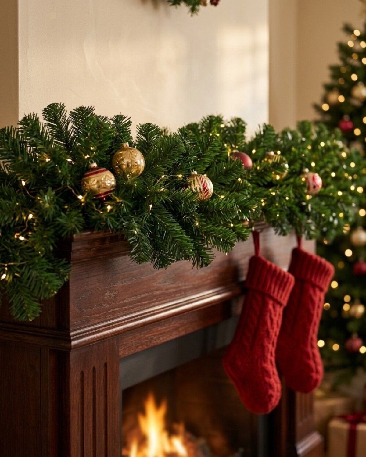 2.7m Thick Balsam Pine Christmas Garland | 380 Tips — image 4