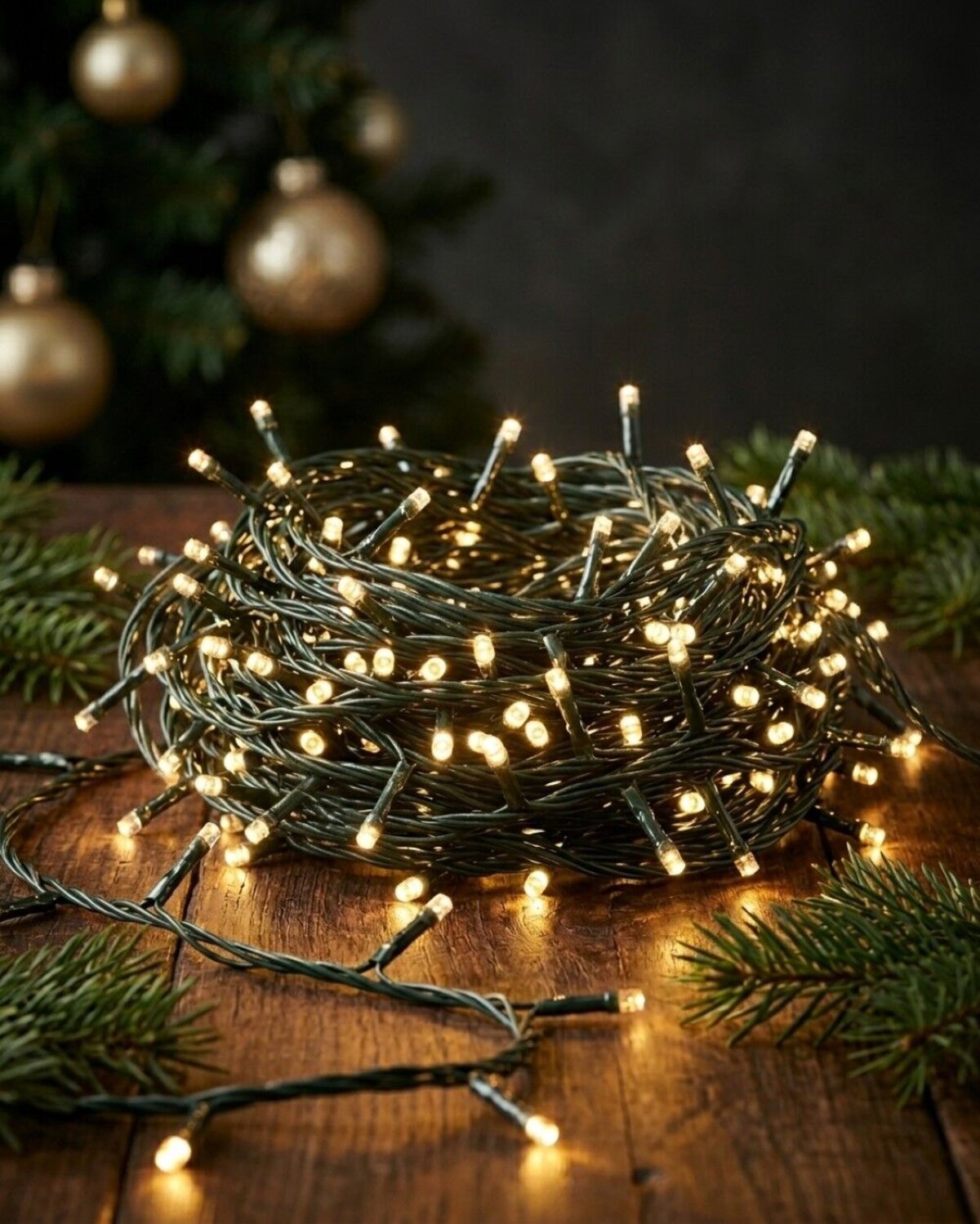 1000 Warm White LED String Fairy Lights 8 Function | 50m — image 2