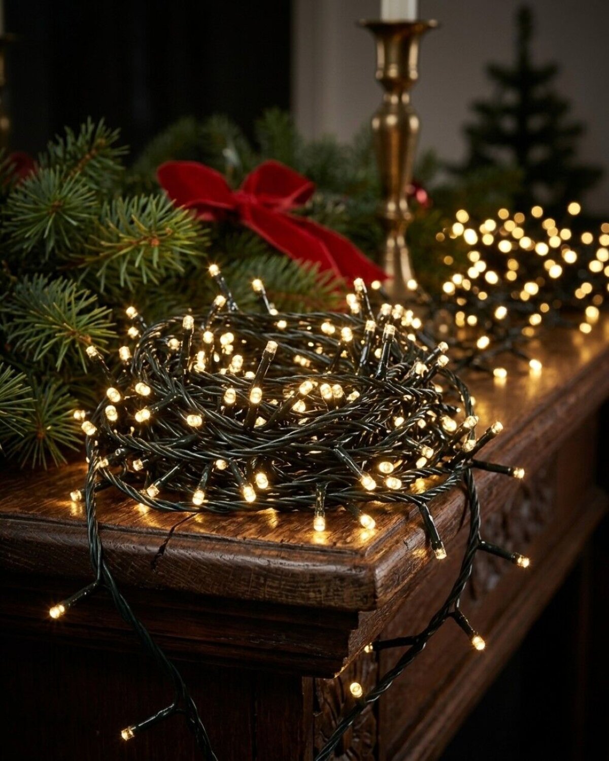 1000 Warm White LED String Fairy Lights 8 Function With Timer | 50m — image 4