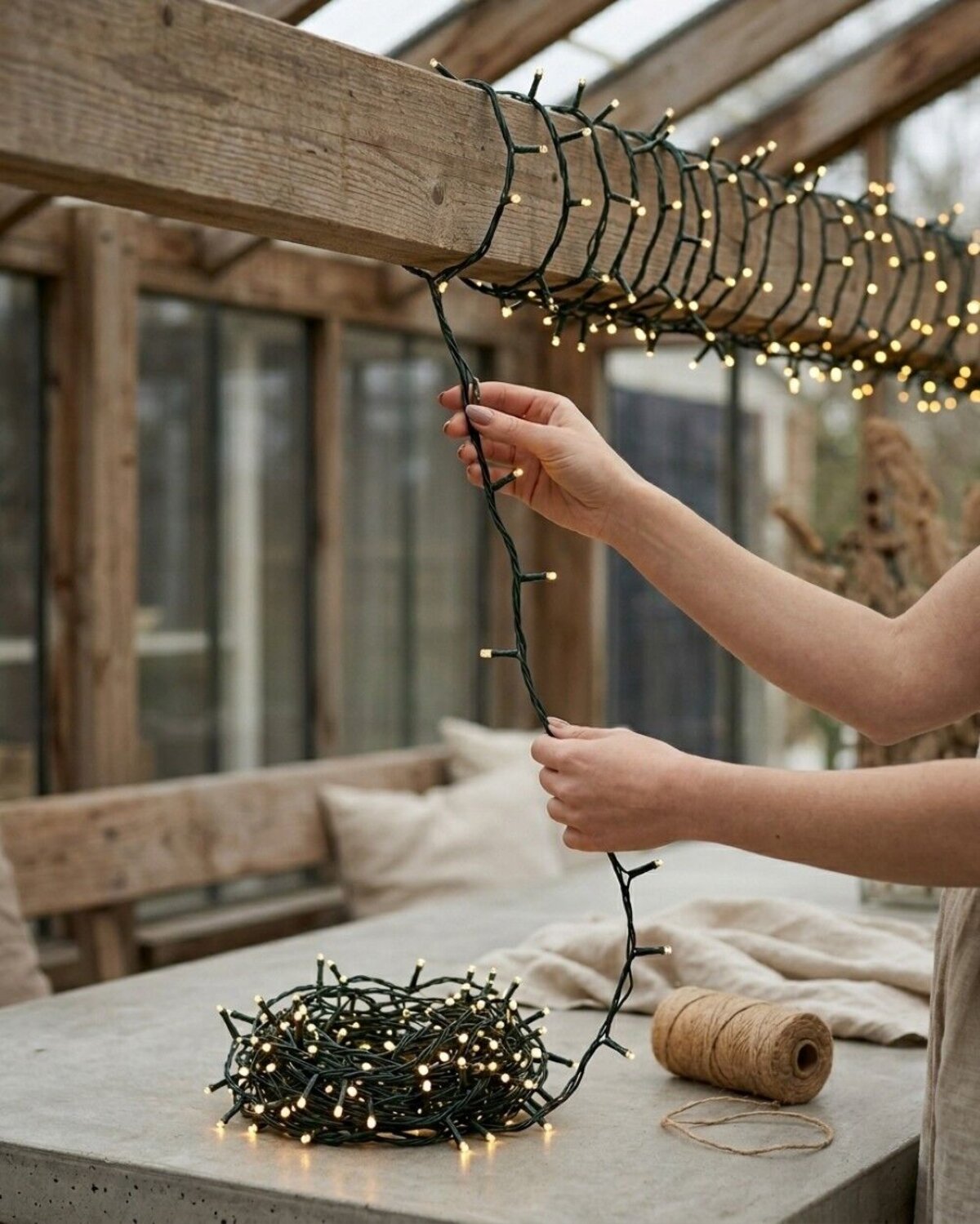 500 Warm White LED Solar String Fairy Lights 8 Function | 50m — image 4