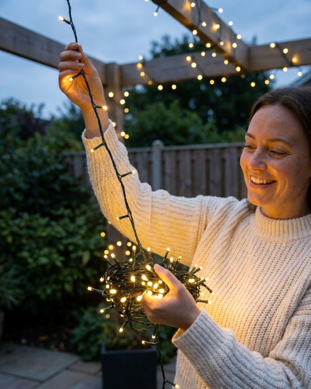 500 Warm White LED Solar String Fairy Lights 8 Function | 50m — image 2