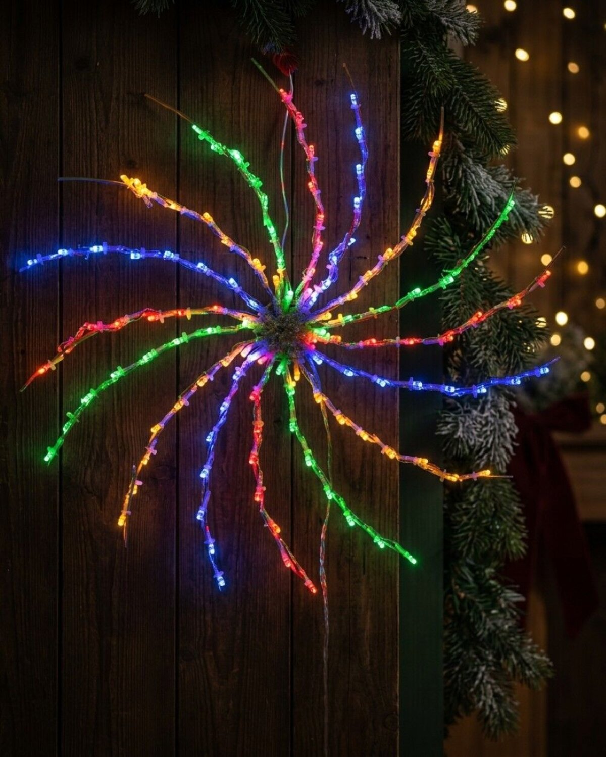 49cm Multi Colour LED Spiral Galaxy Pinwheel Light Display — image 2