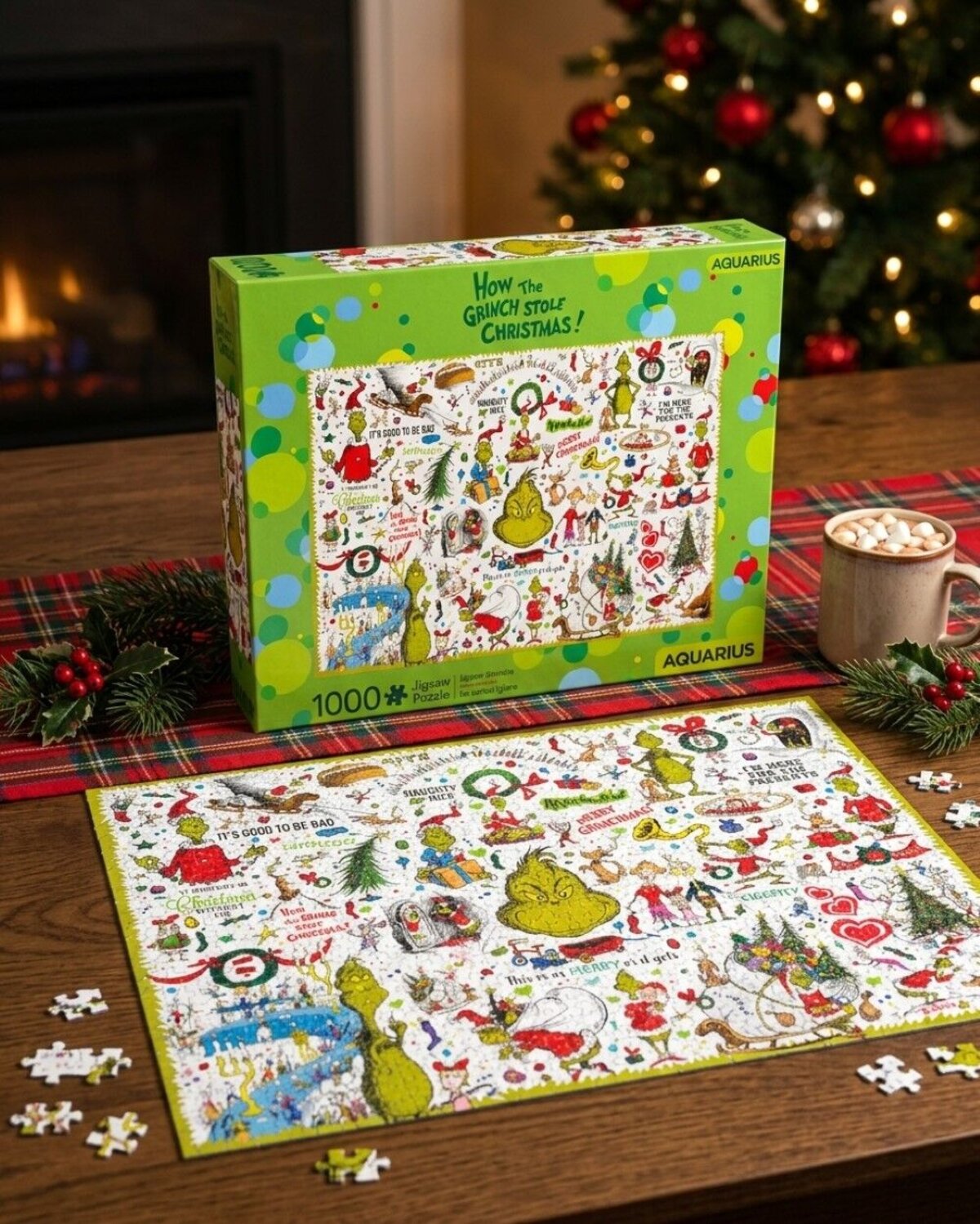 Official Dr. Seuss The Grinch 1000 Piece Collage Jigsaw Puzzle — image 4