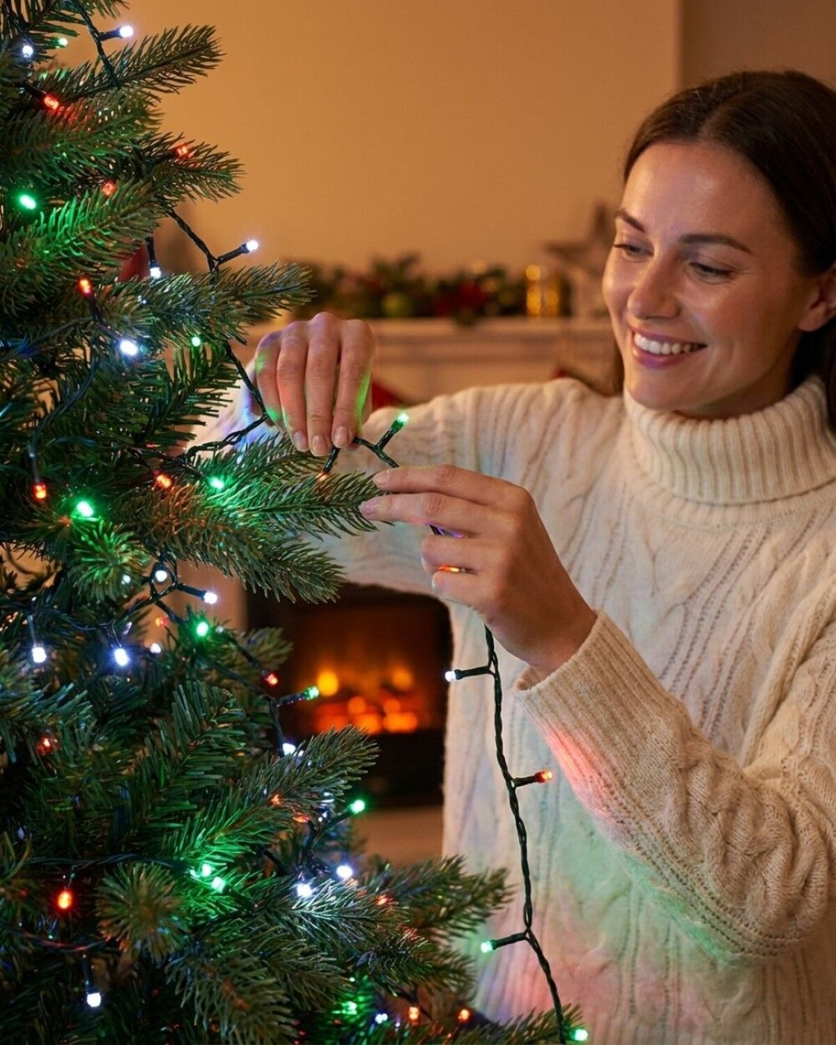 1000 Multi Christmas Colour LED String Fairy Lights 8 Function With Timer | 50m — image 3